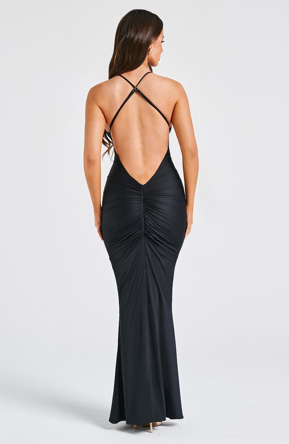 Zara Maxi Dress - Black - Sassygrove