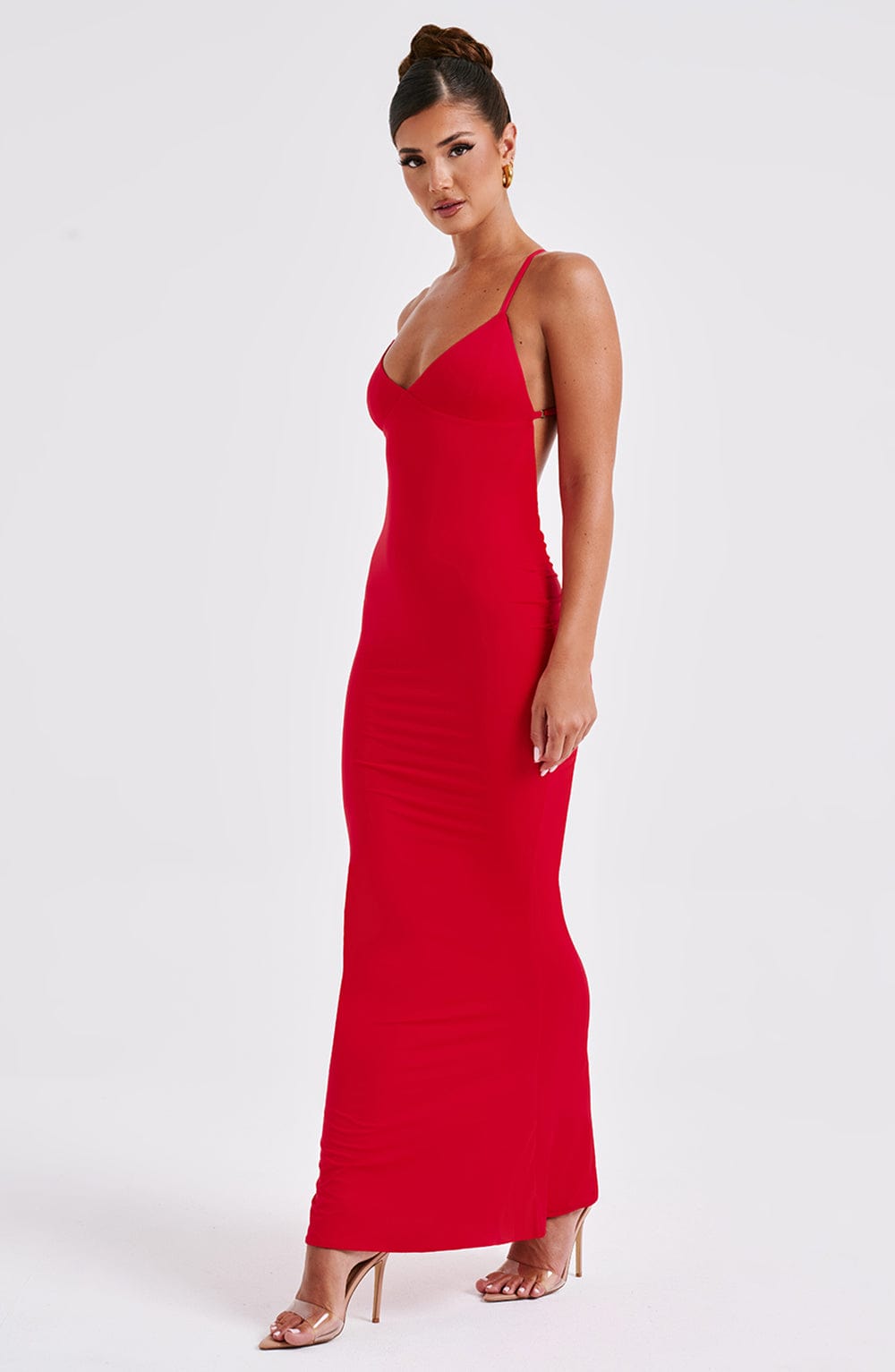 Zara Maxi Dress - Red - Sassygrove