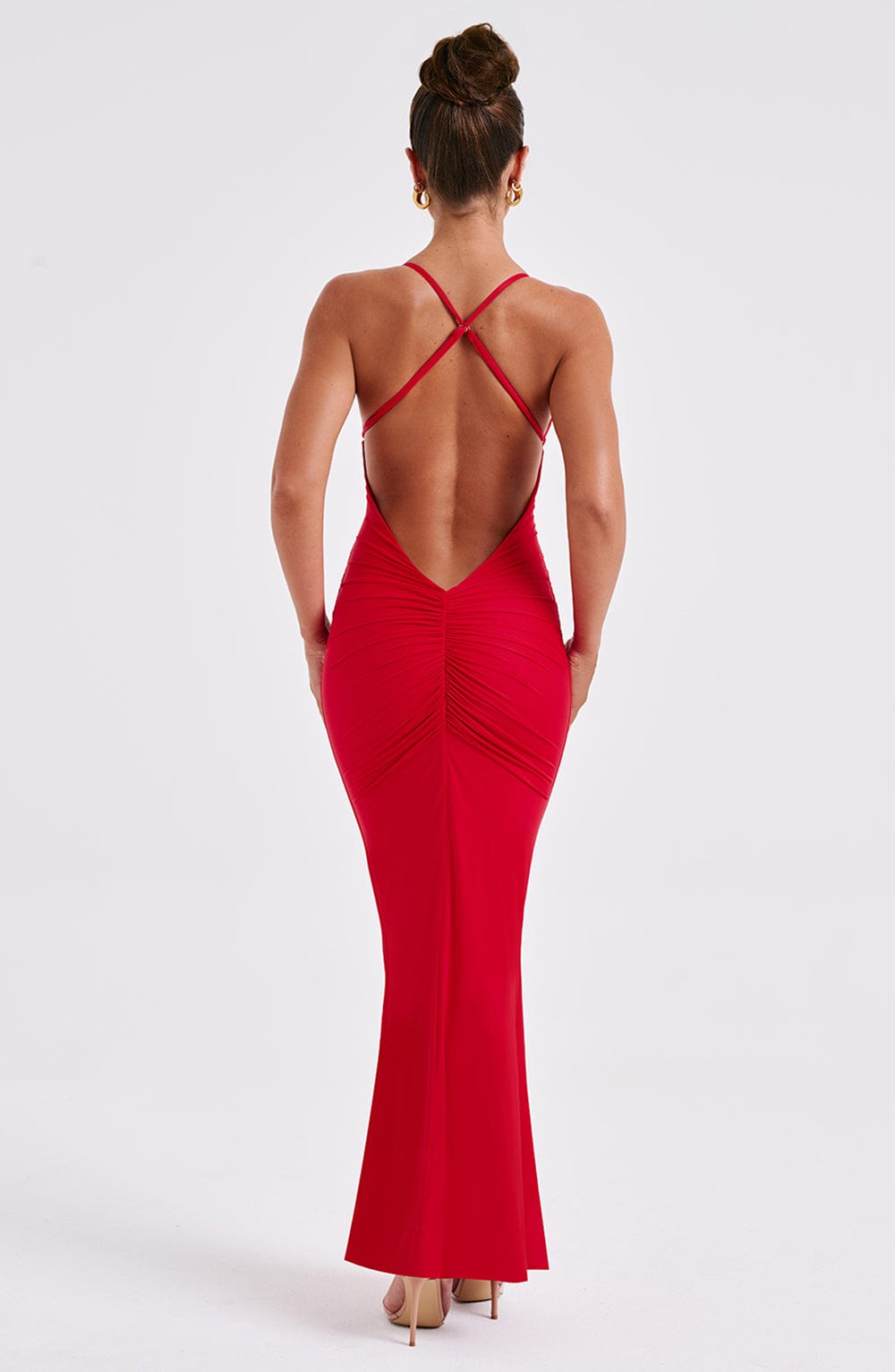 Zara Maxi Dress - Red - Sassygrove