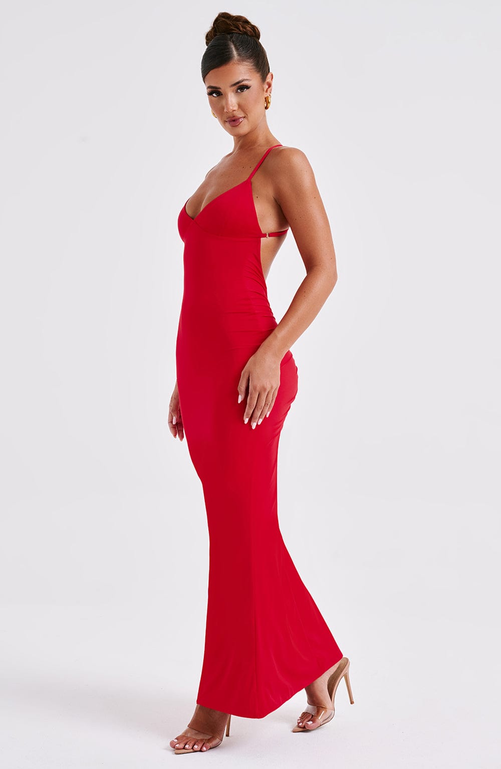 Zara Maxi Dress - Red - Sassygrove