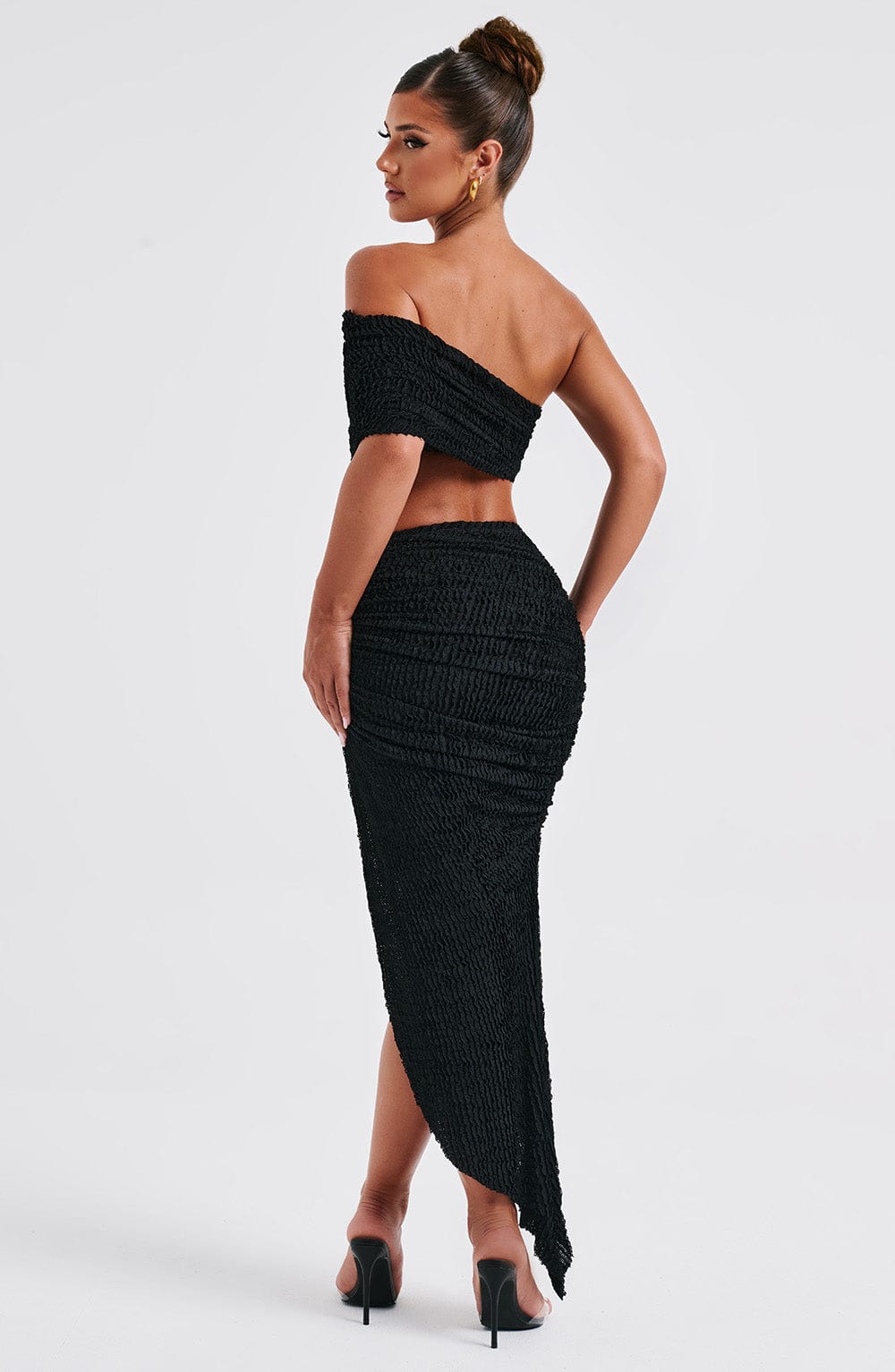 Elsa Midi Skirt - Black - Sassygrove