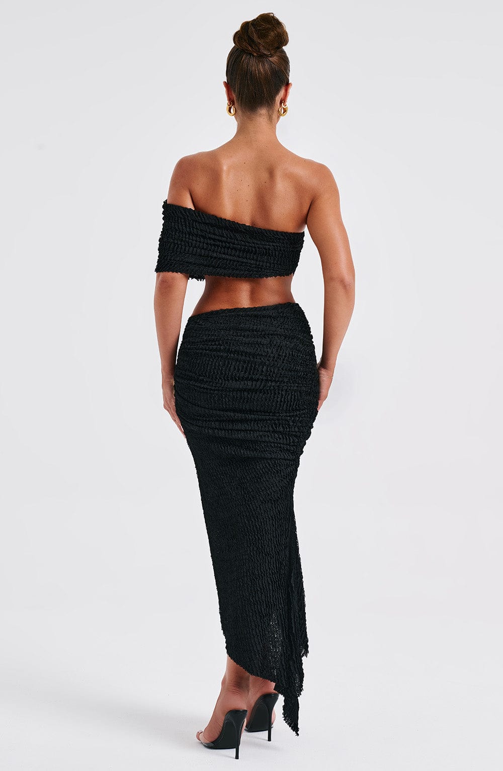 Elsa Midi Skirt - Black - Sassygrove