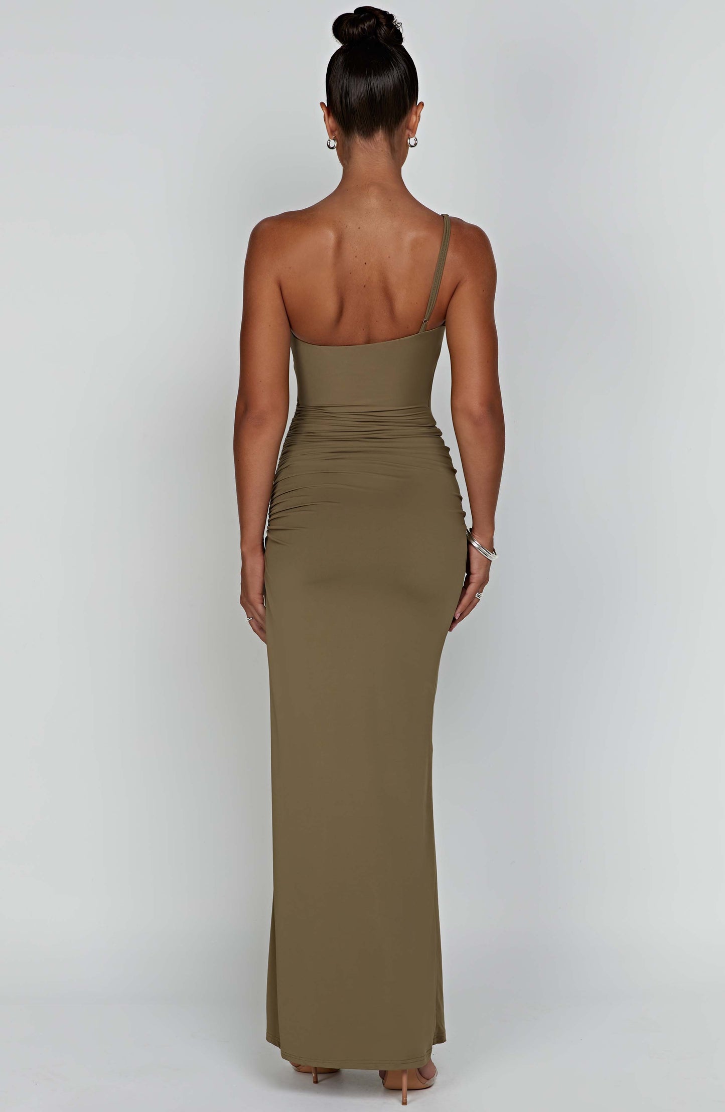 Zahara Maxi Dress - Khaki - Sassygrove