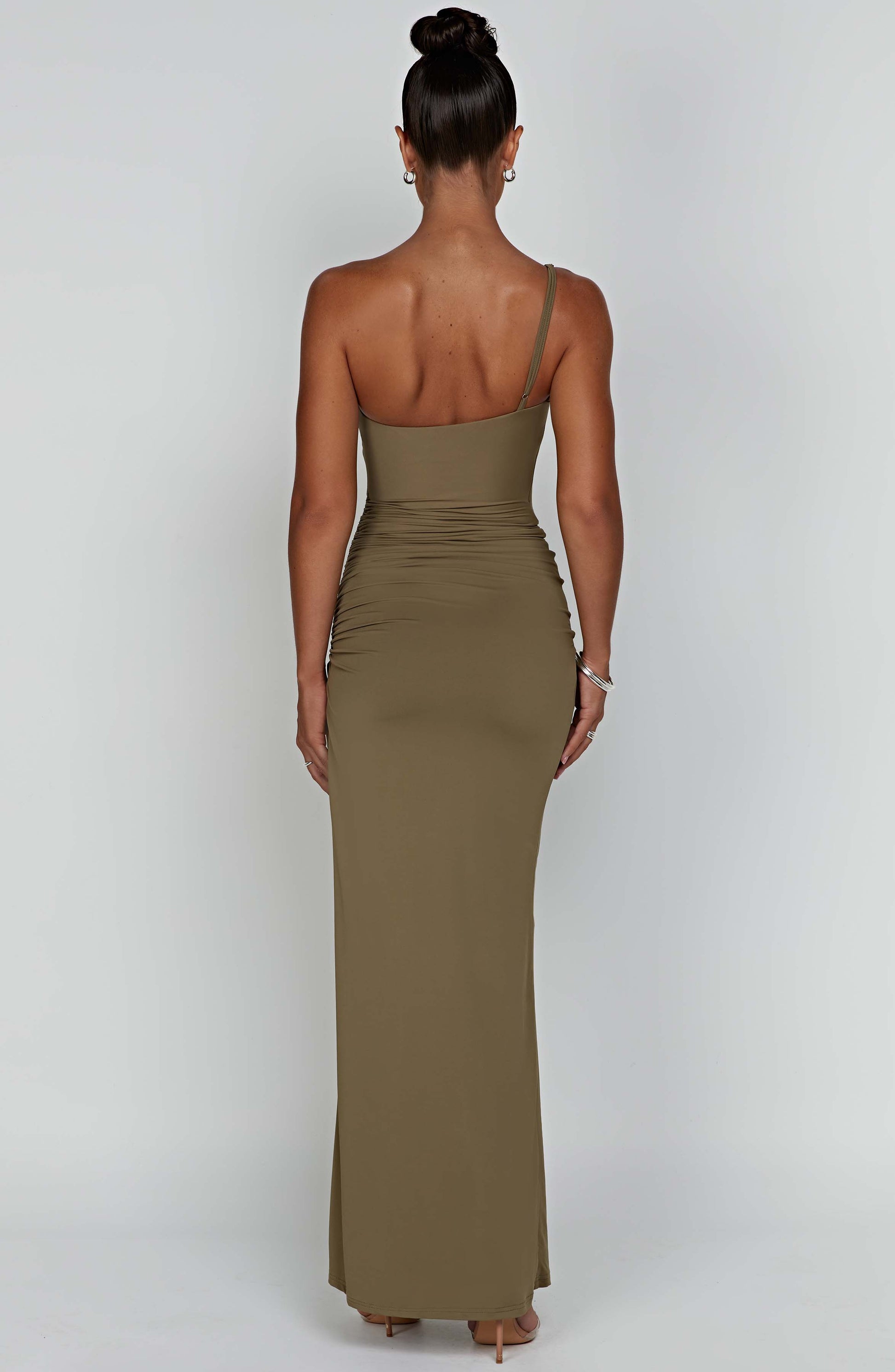 Zahara Maxi Dress - Khaki - Sassygrove