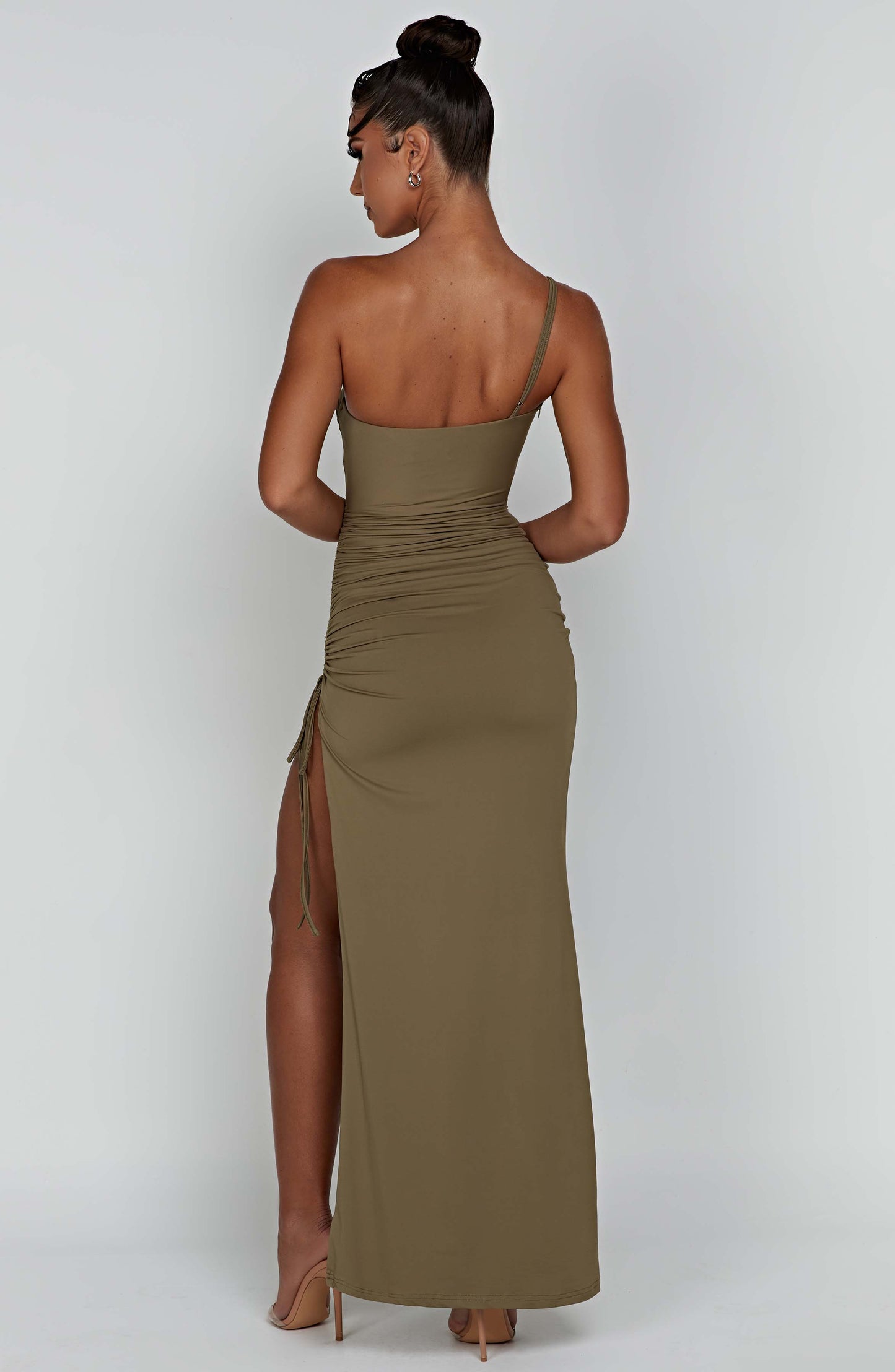 Zahara Maxi Dress - Khaki - Sassygrove