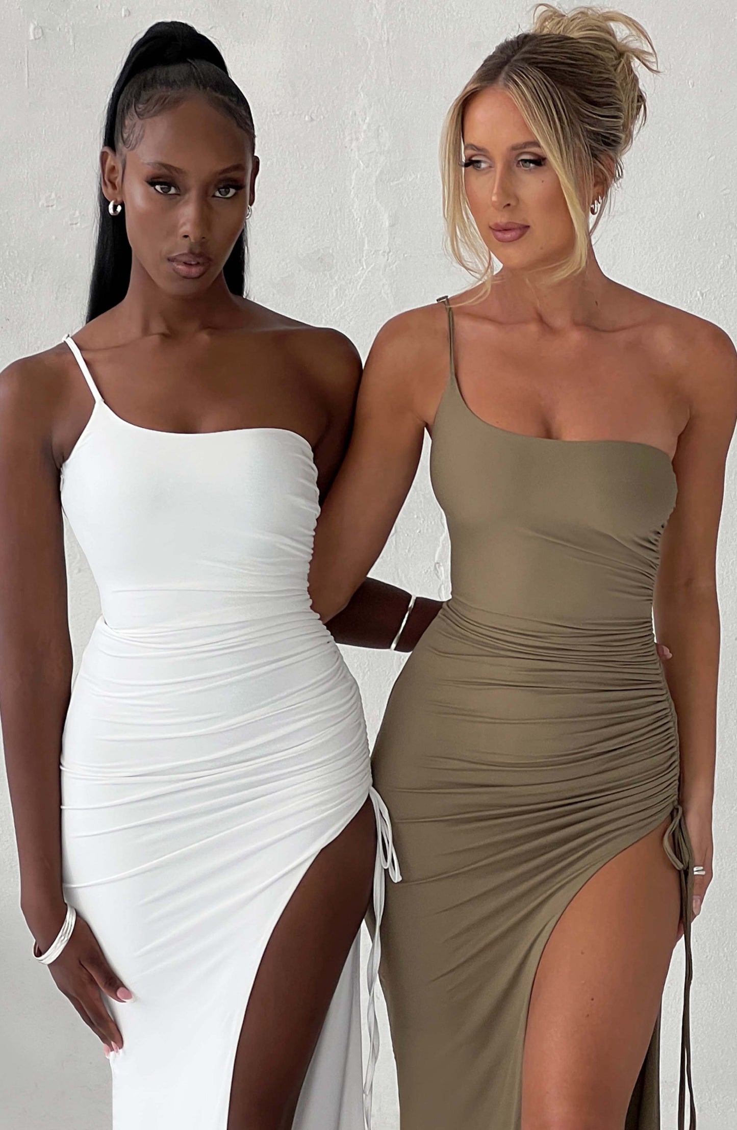 Zahara Maxi Dress - Khaki - Sassygrove