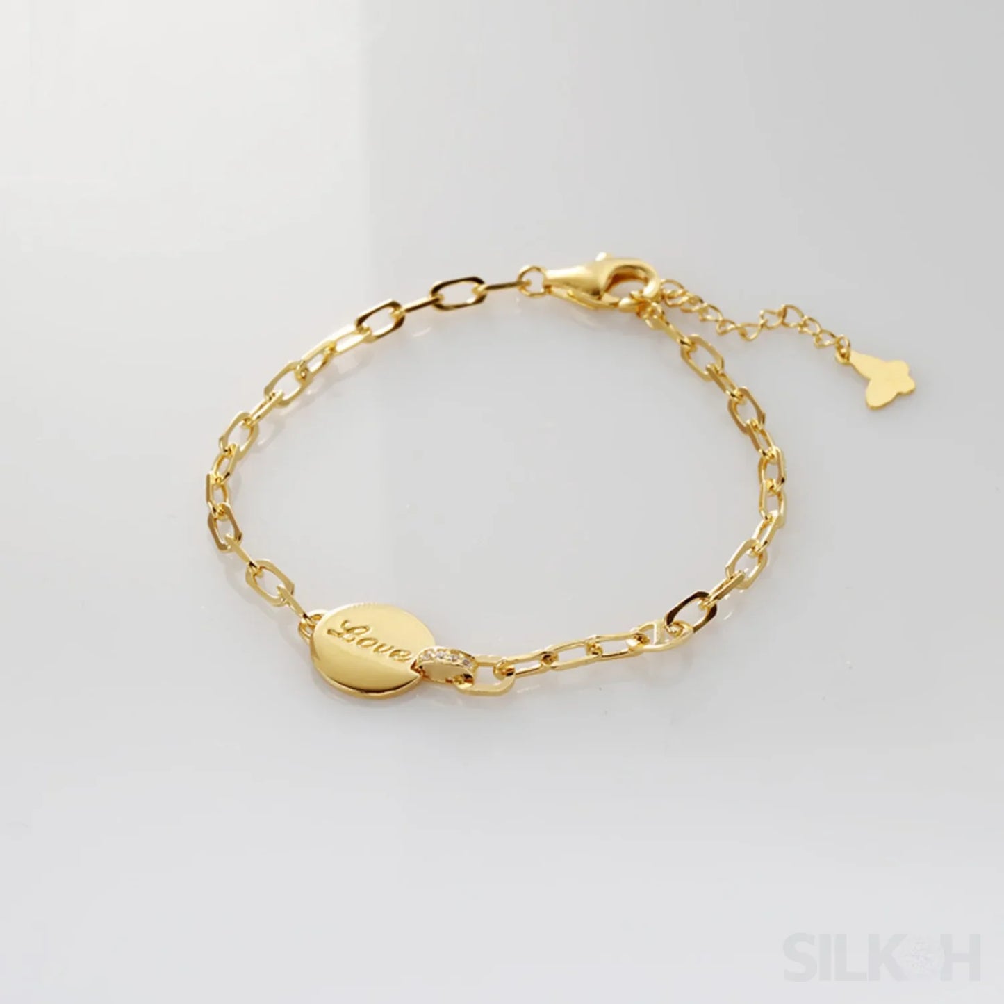 18K Gold Plated Sterling Silver Temperament Bracelet Dee