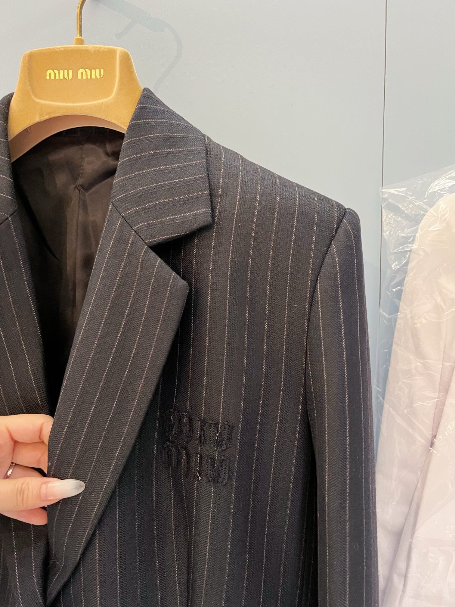 Pinstripe Tailored Blazer - Sassygrove