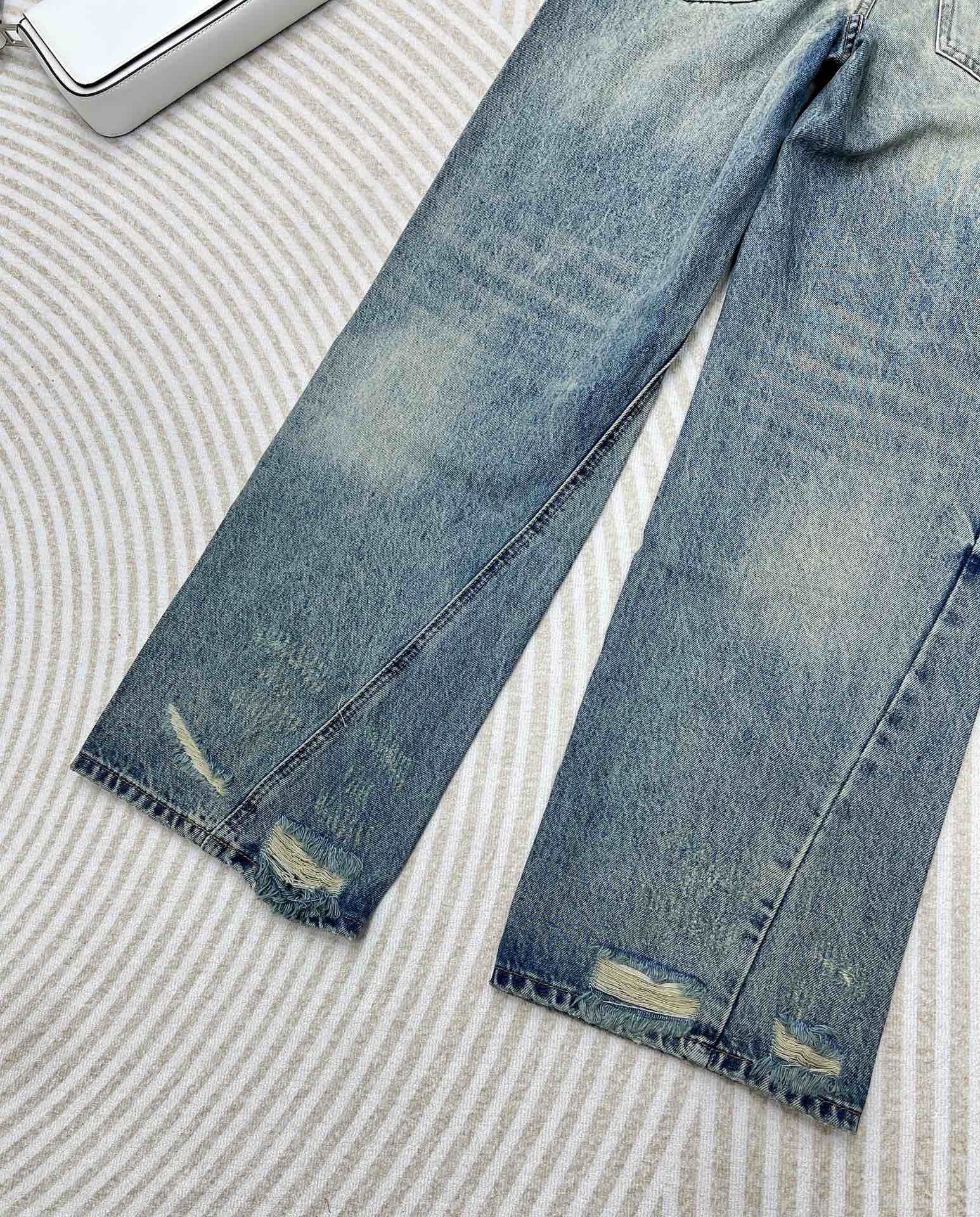 Vintage Wash Wide-Leg Jeans - Sassygrove