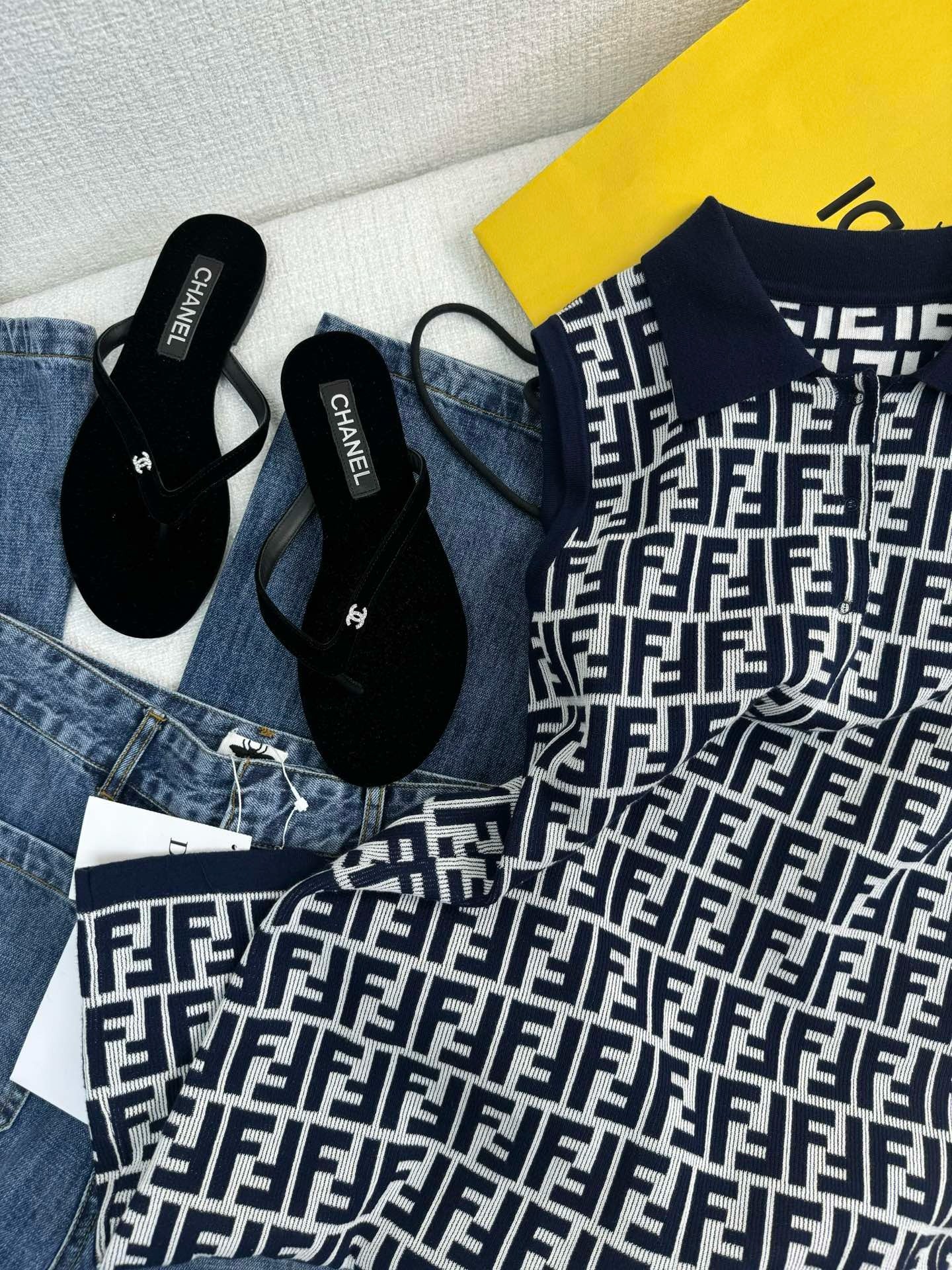 Monogram Knit Polo Tank - Sassygrove