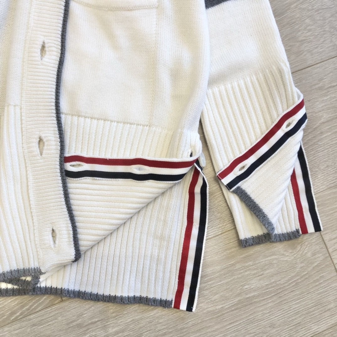 Classic Stripe Button Cardigan - Sassygrove