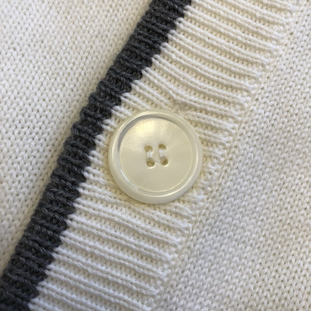 Classic Stripe Button Cardigan - Sassygrove