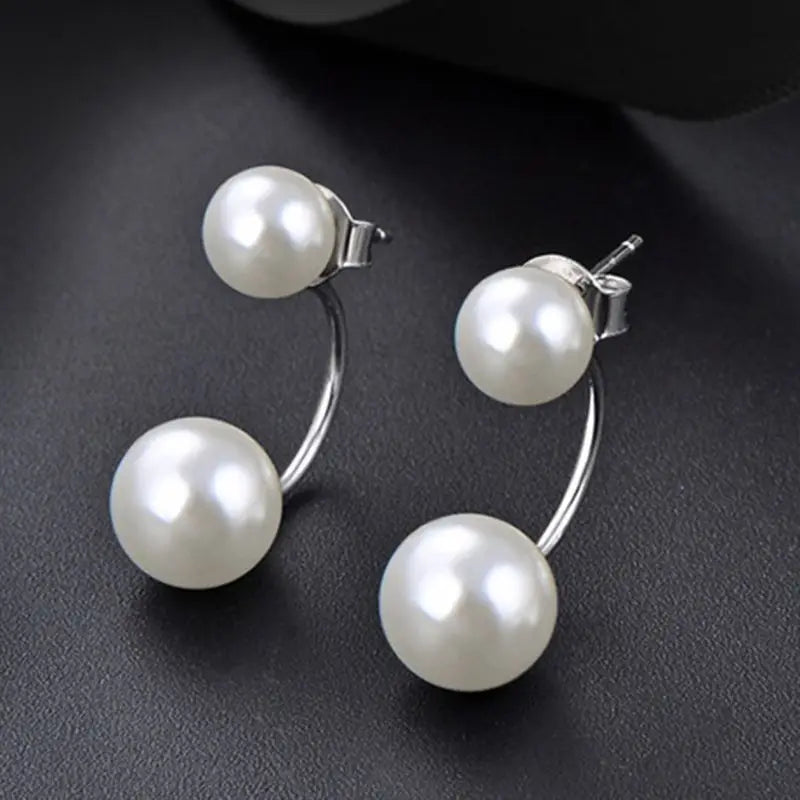 Pearl U-Shaped Studs - Sassygrove