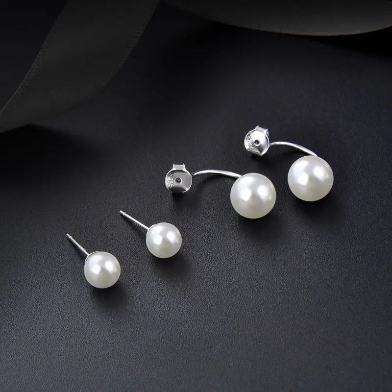 Pearl U-Shaped Studs - Sassygrove