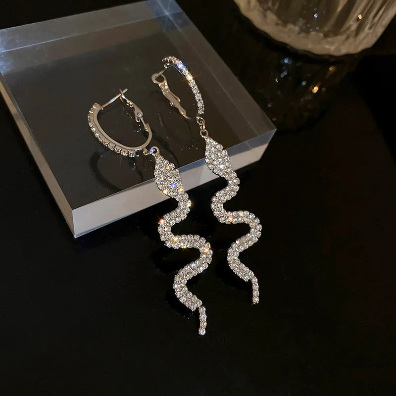 Snake Charm Tassel Earrings - Sassygrove