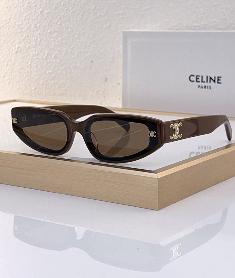 Celine Triomphe Black Cat-Eye Sunglasses - Sassygrove