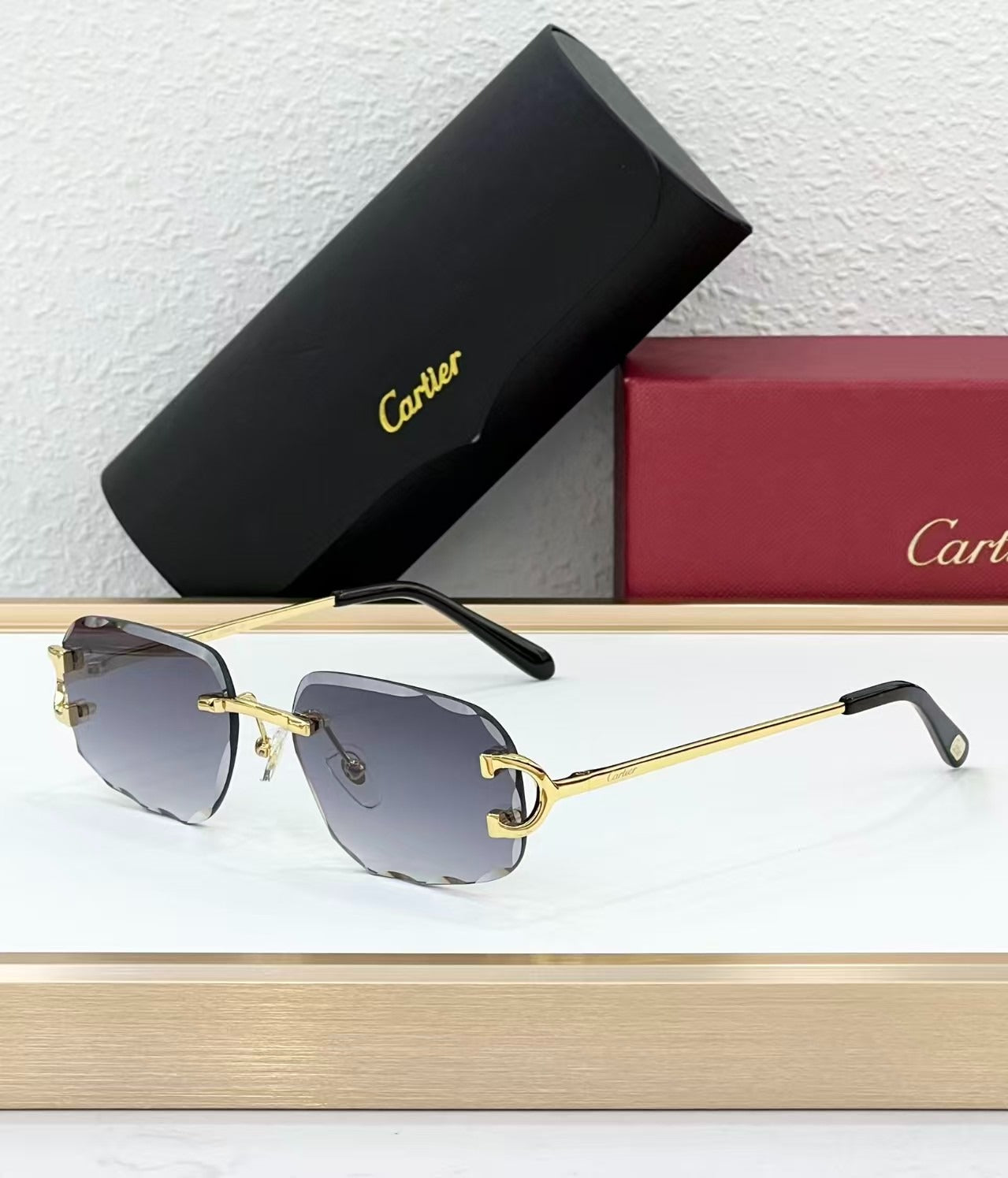 Cartier CT0226S Rimless Sunglasses