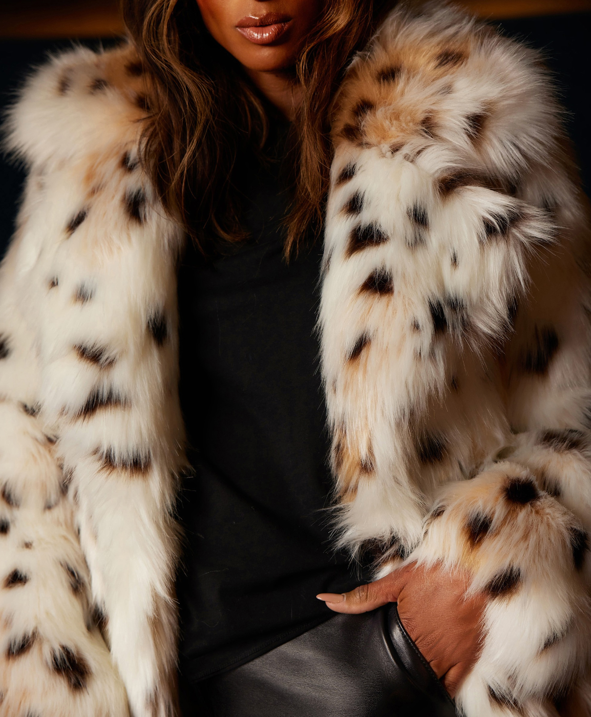 Snow Leopard Fur Coat