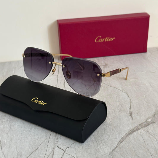 Cartier CT0040RS Rimless Sunglasses - Sassygrove