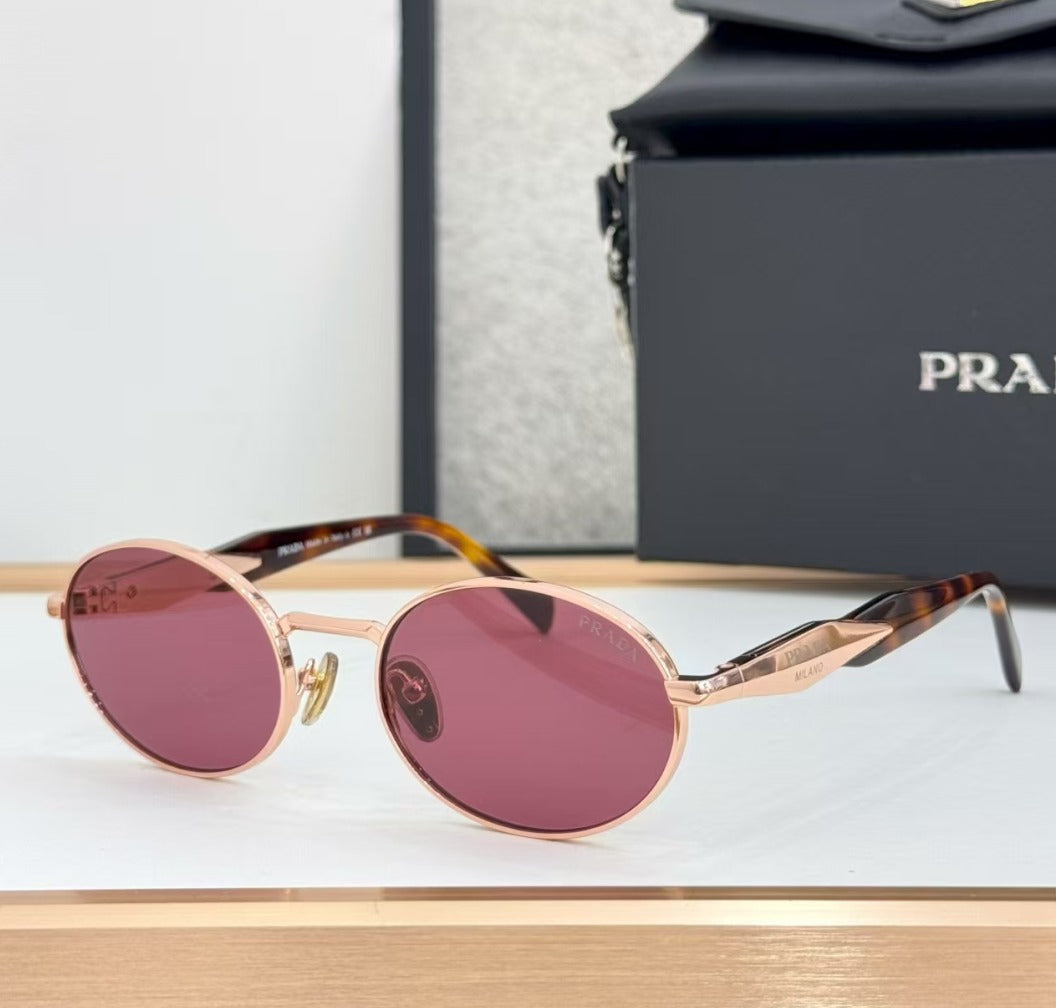 Prada Oval Metal Sunglasses – PR 64XS Style - Sassygrove