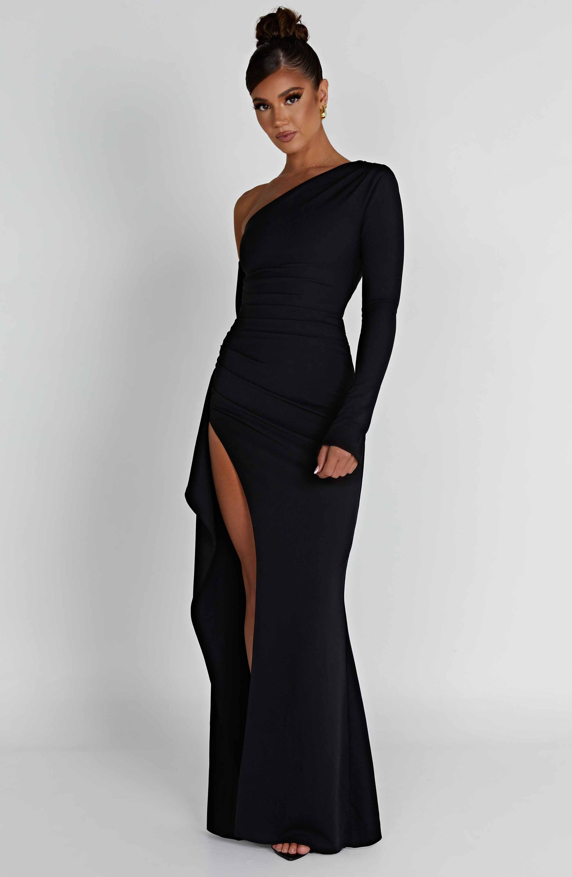 Adrienne Maxi Dress - Black - Sassygrove