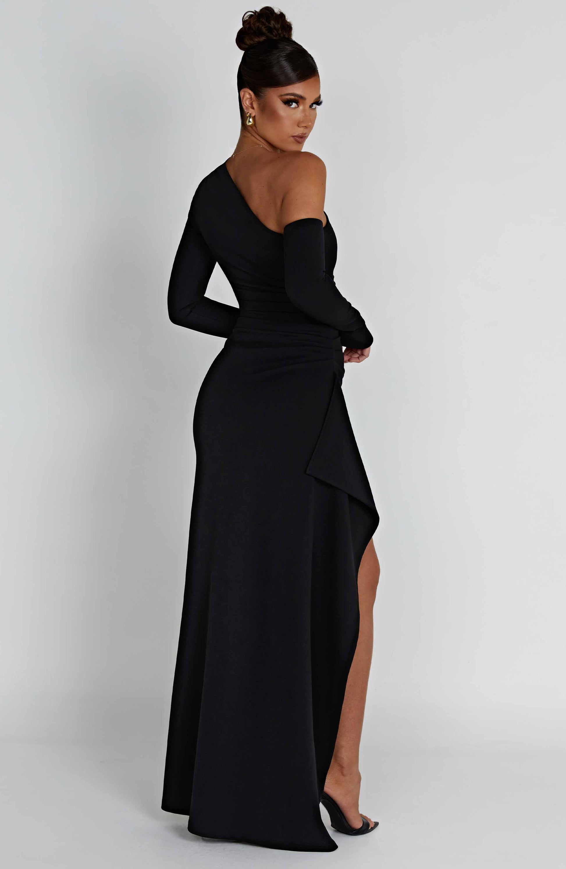 Adrienne Maxi Dress - Black - Sassygrove