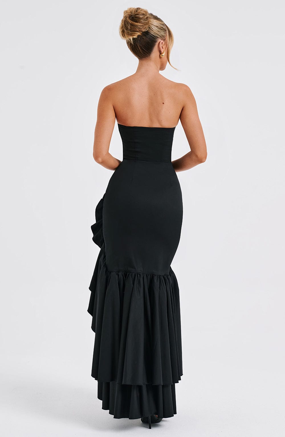 Midnight Serenade Maxi Dress - Black - Sassygrove