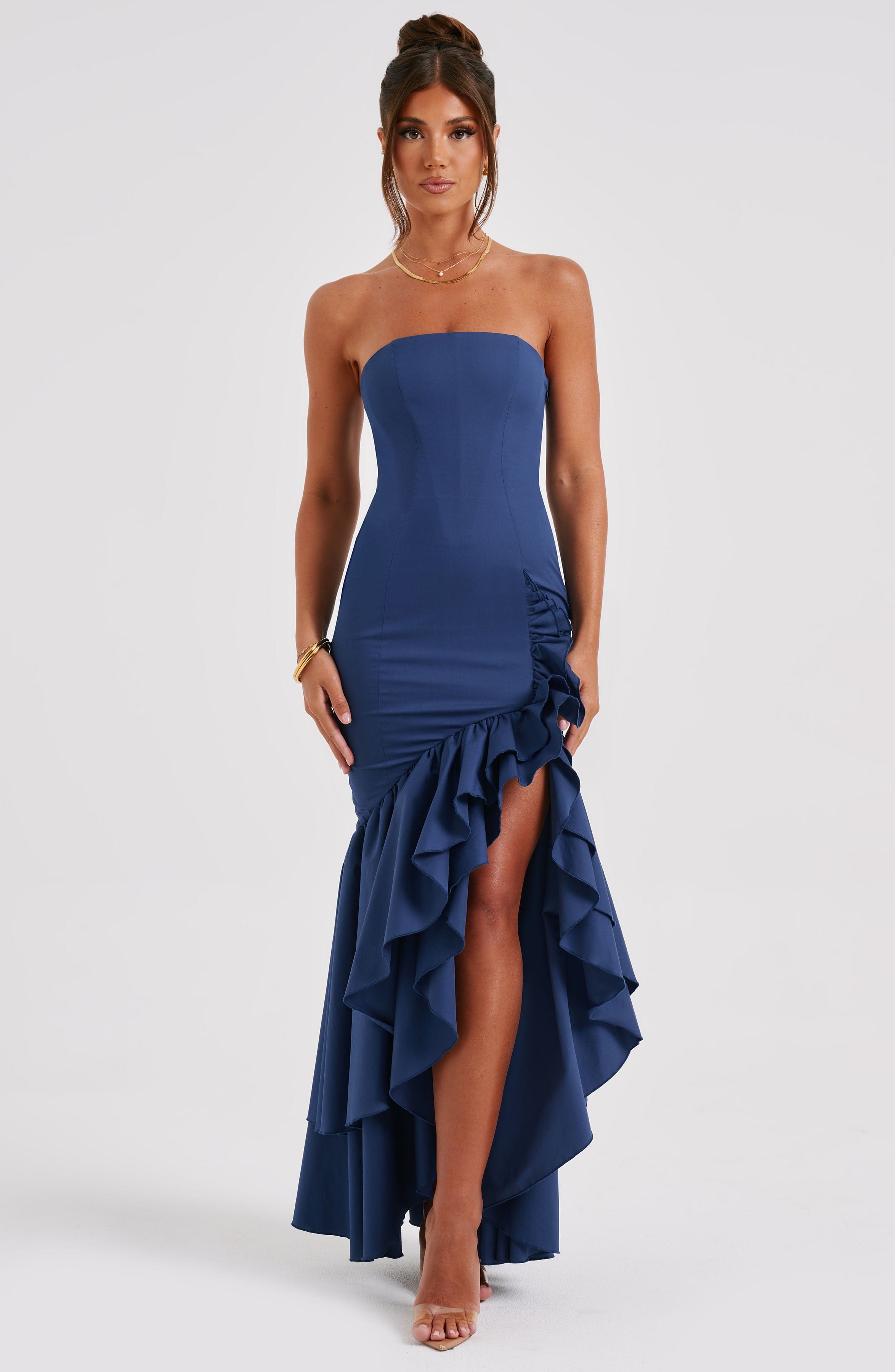 Midnight Serenade Maxi Dress - Navy - Sassygrove