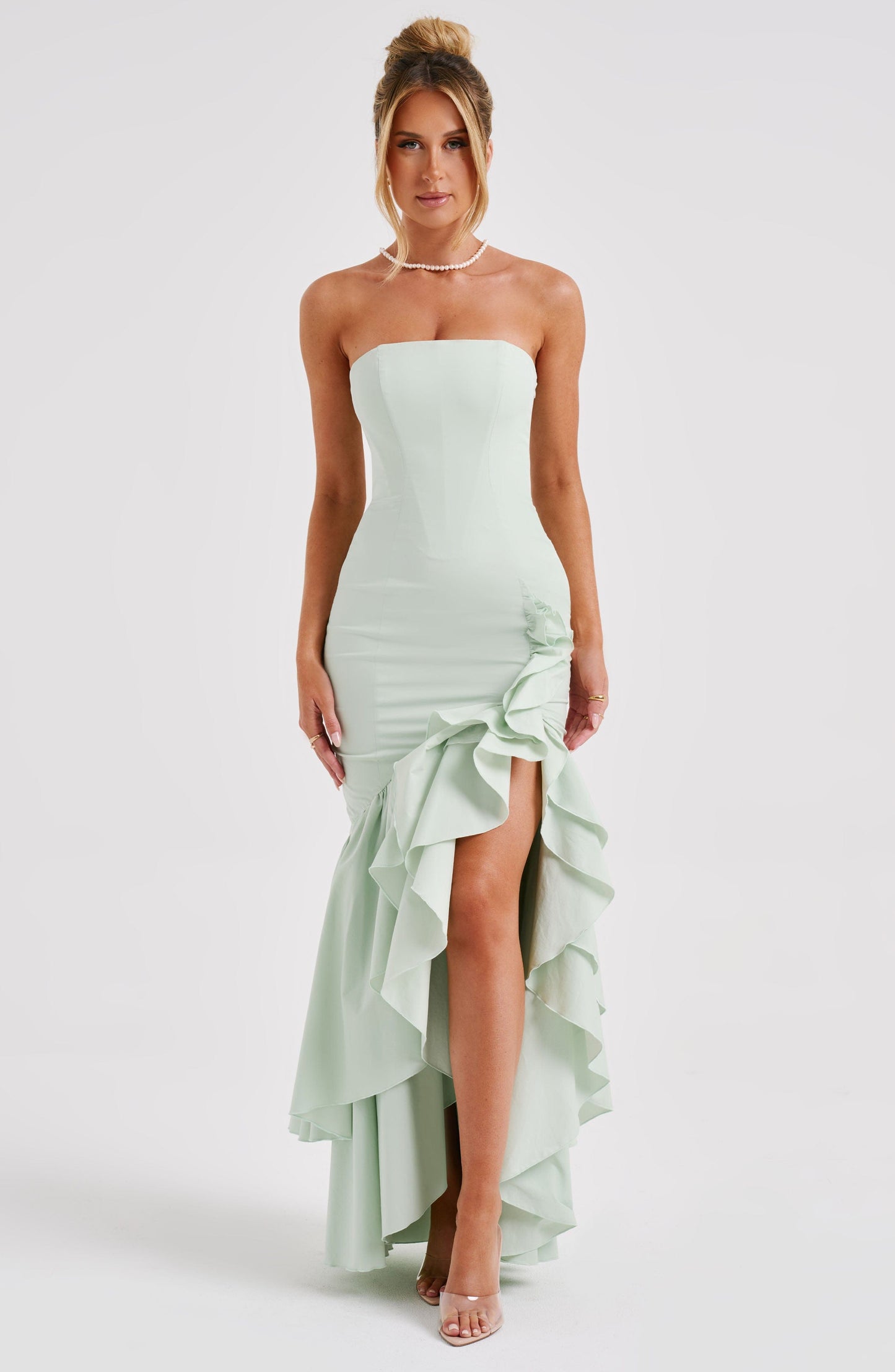 Midnight Serenade Maxi Dress - Sage - Sassygrove