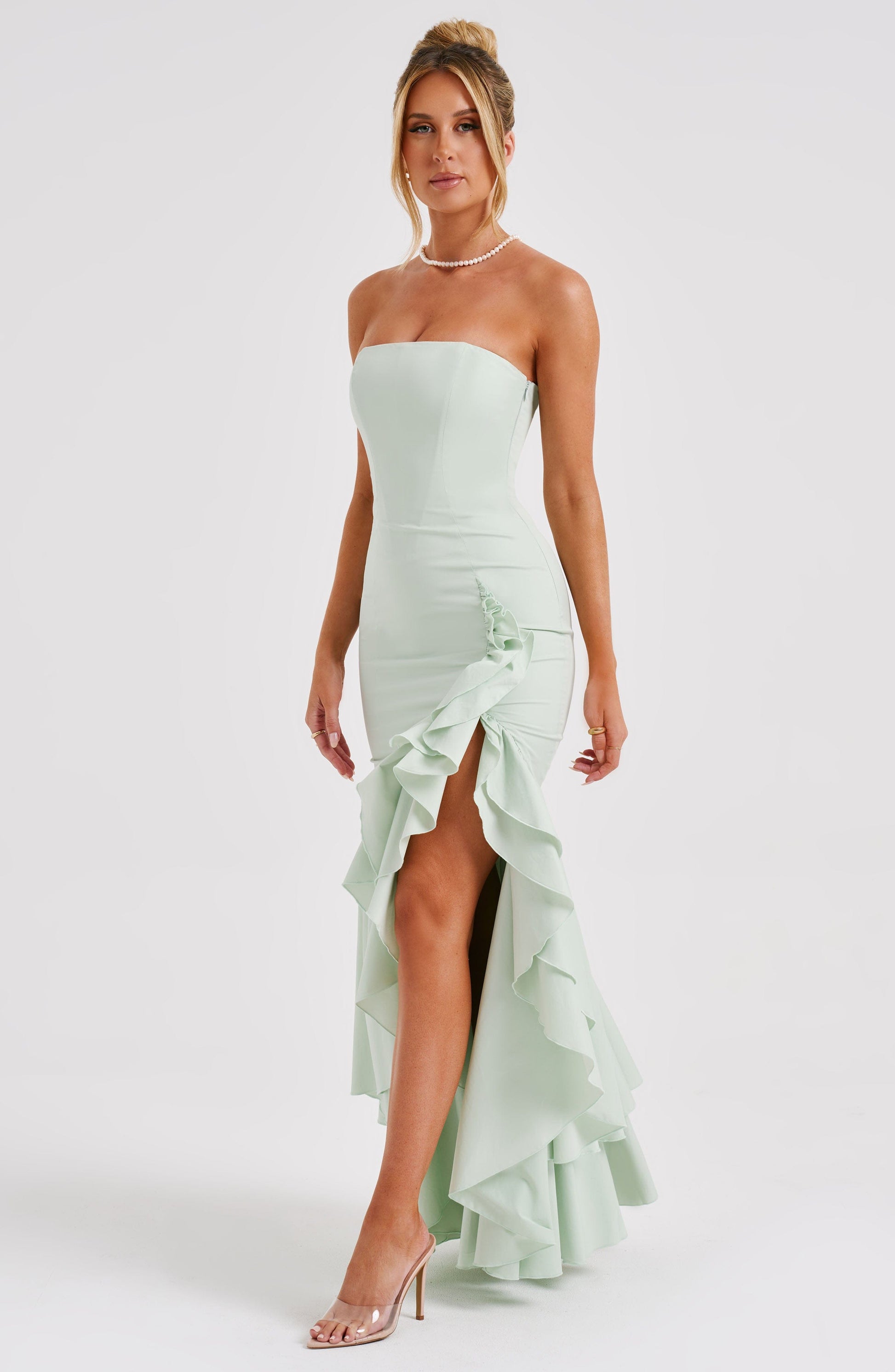 Midnight Serenade Maxi Dress - Sage - Sassygrove