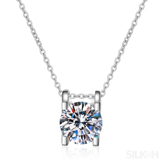 Bull Head Statement Moissanite Necklace Ann