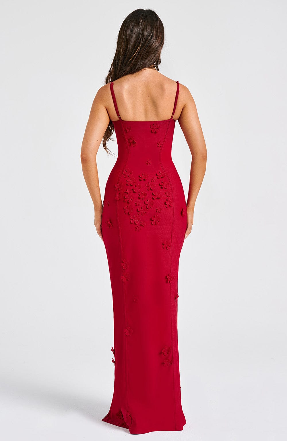 Scarlet Symphony Maxi Dress- Red - Sassygrove