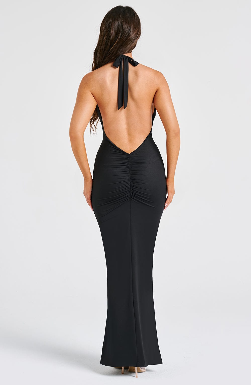 Twilight Elegance Maxi Dress-Black - Sassygrove