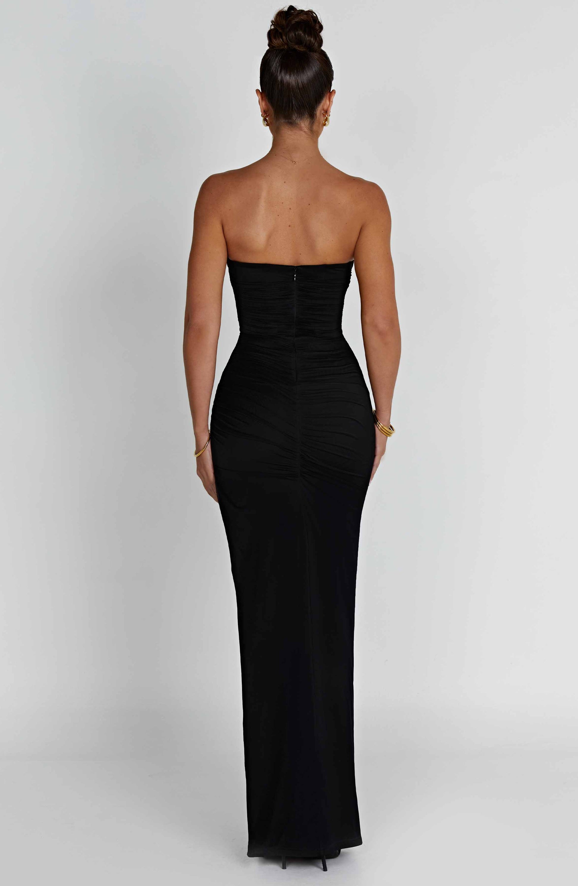 Giuliana Maxi Dress - Black - Sassygrove