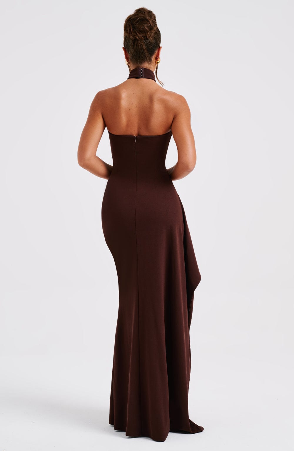 Isabella Maxi Dress - Chocolate - Sassygrove