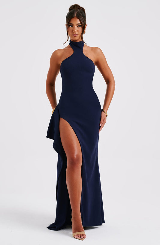 Isabella Maxi Dress - Navy - Sassygrove