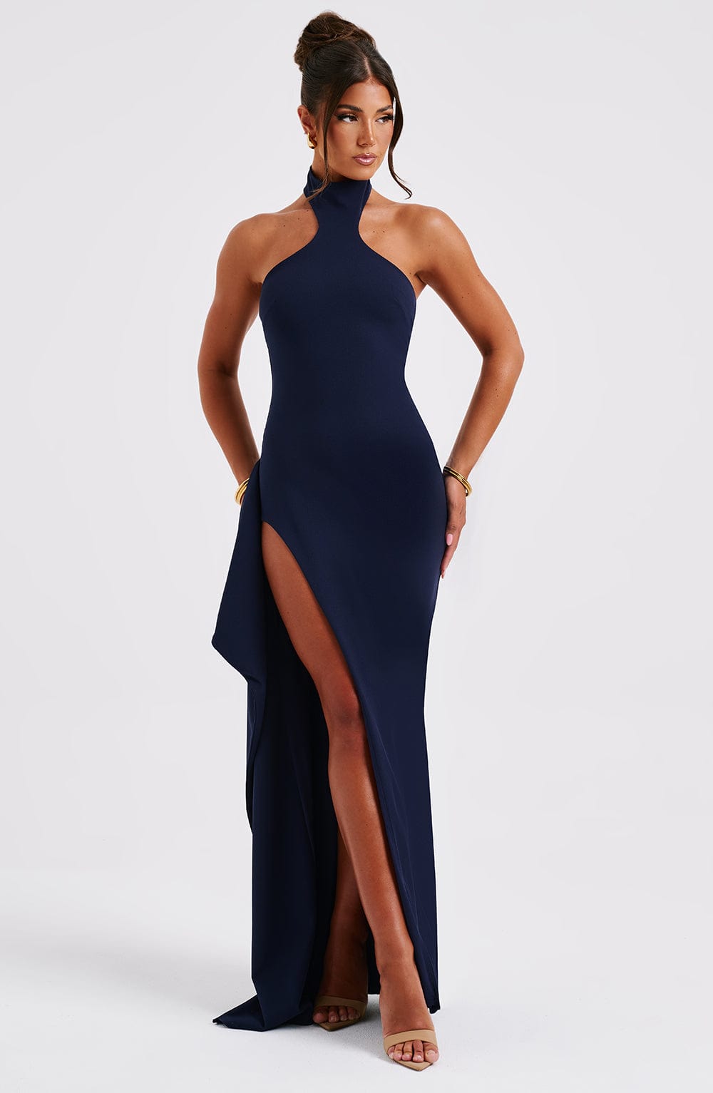 Isabella Maxi Dress - Navy - Sassygrove