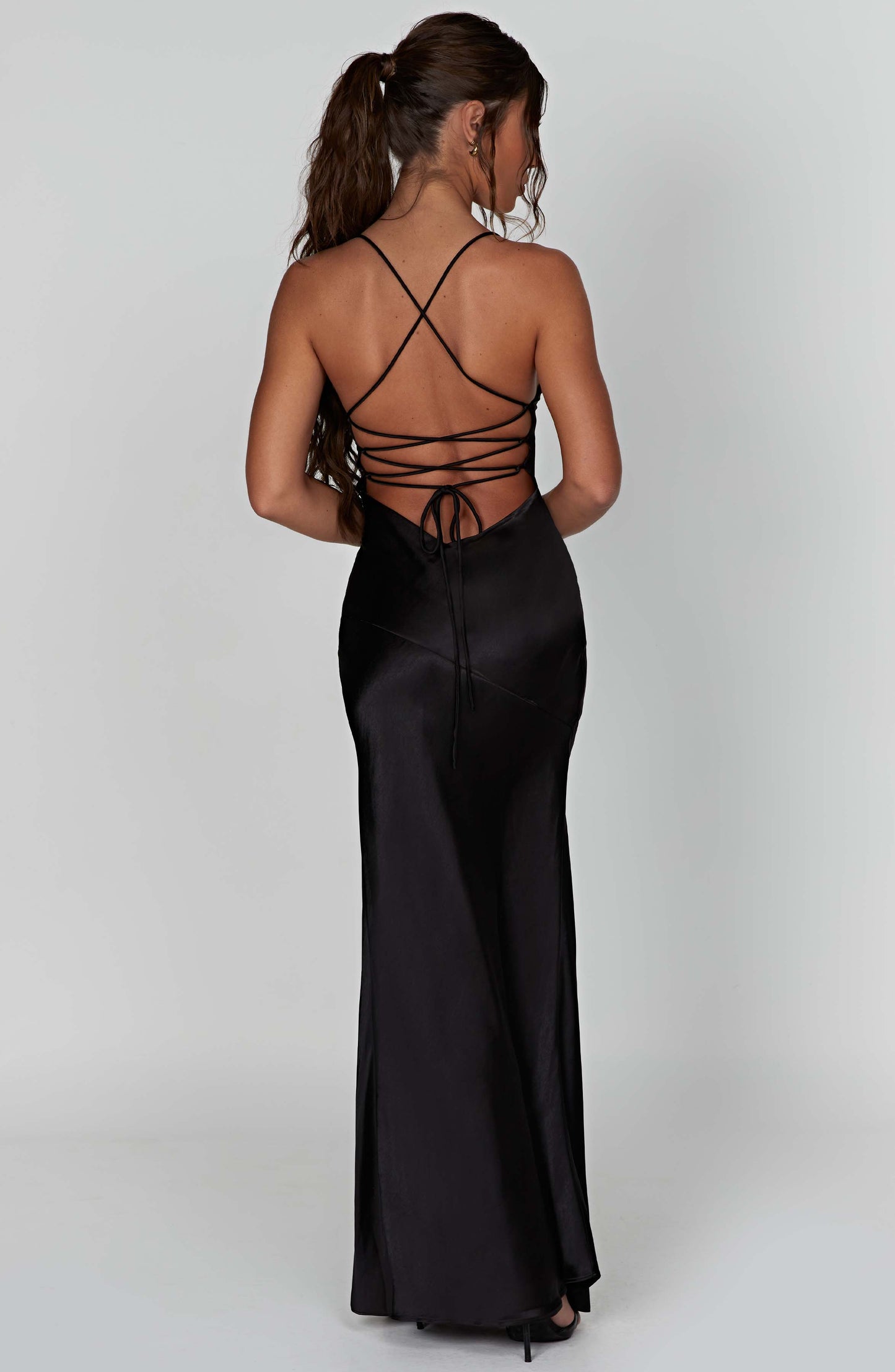 Ruby Radiance Maxi Dress-Black - Sassygrove