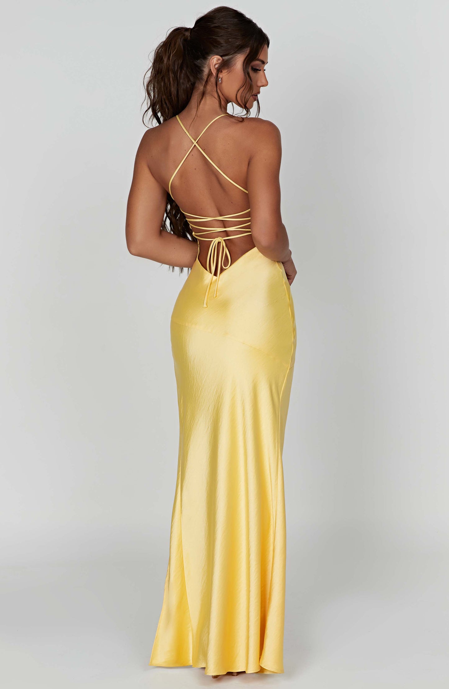 Ruby Radiance Maxi Dress- Lemon - Sassygrove