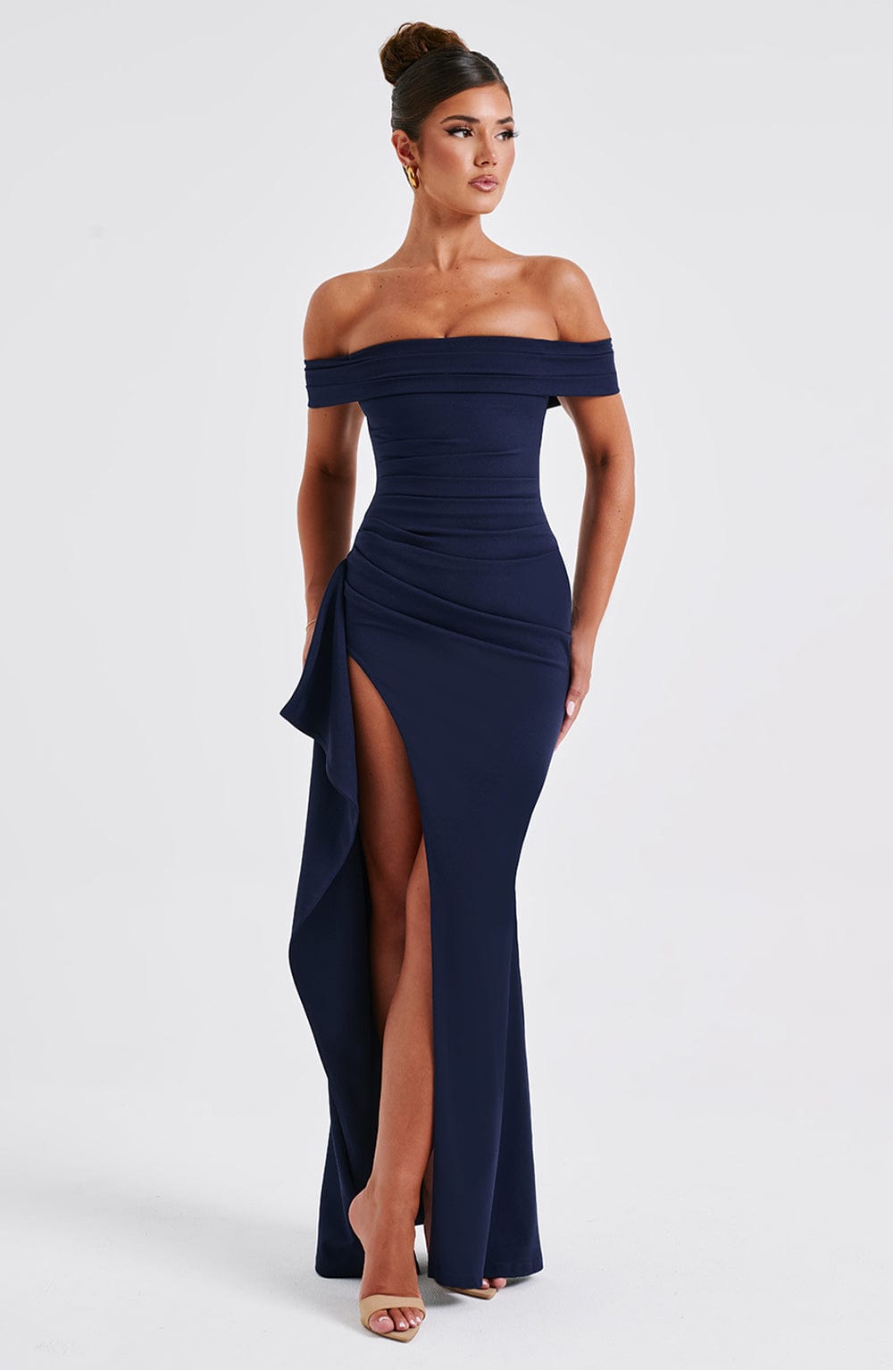 Josephine Maxi Dress - Navy - Sassygrove