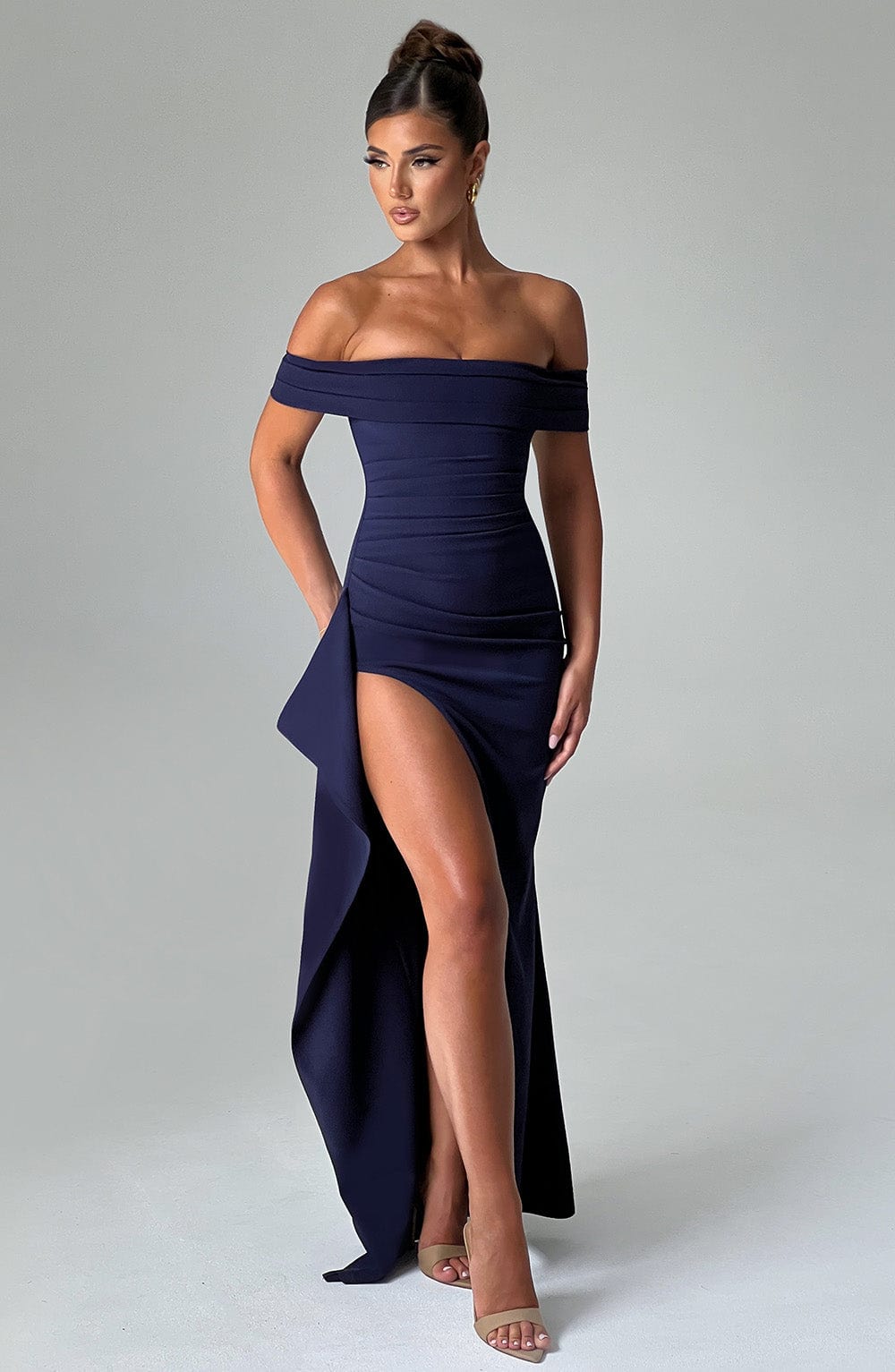 Josephine Maxi Dress - Navy - Sassygrove