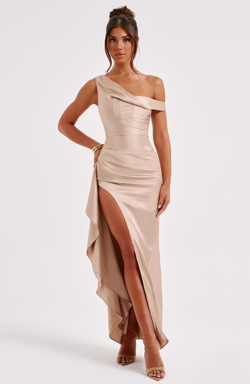 Juliette Maxi Dress - Champagne - Sassygrove