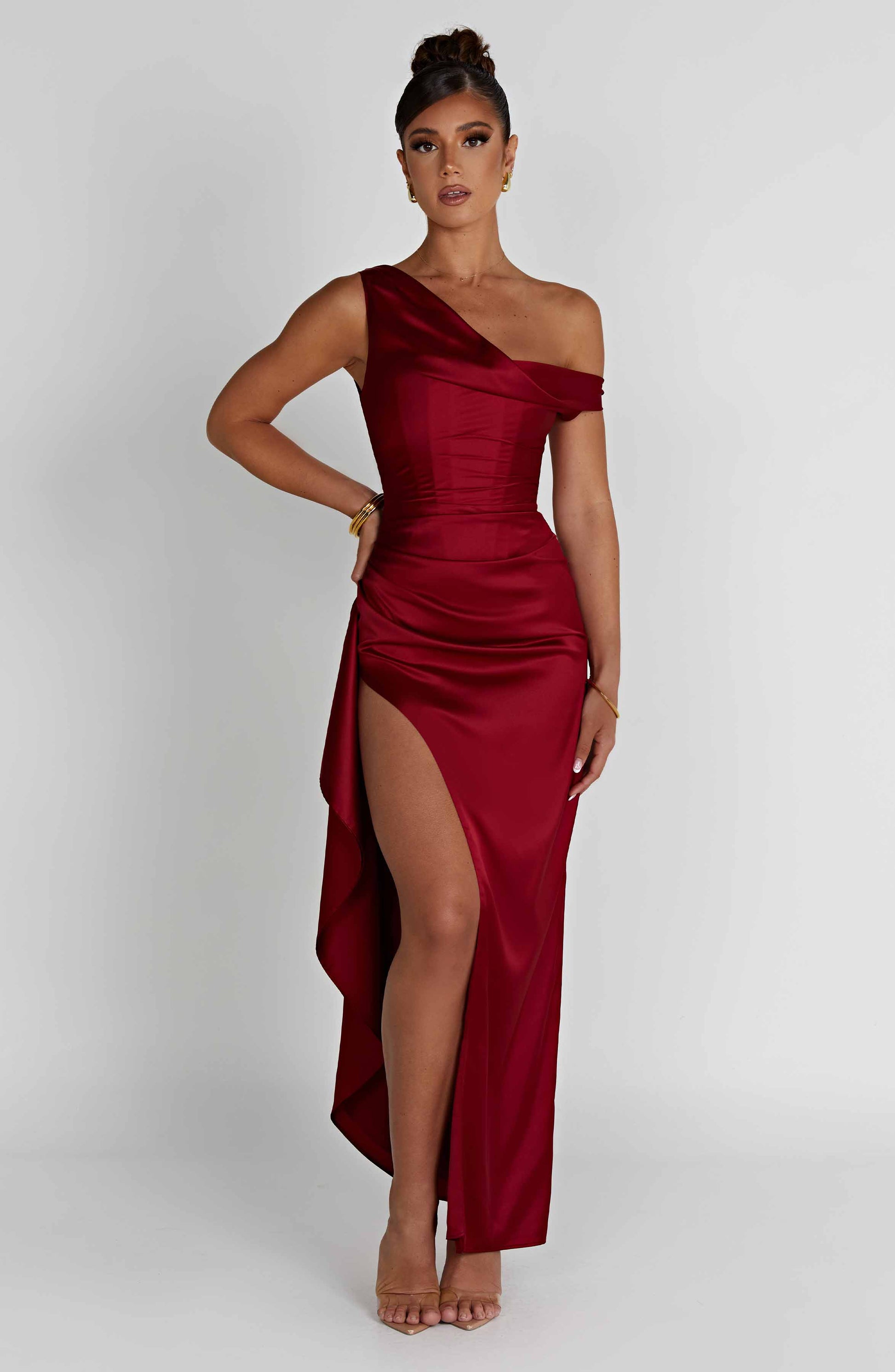 Juliette Maxi Dress - Wine - Sassygrove