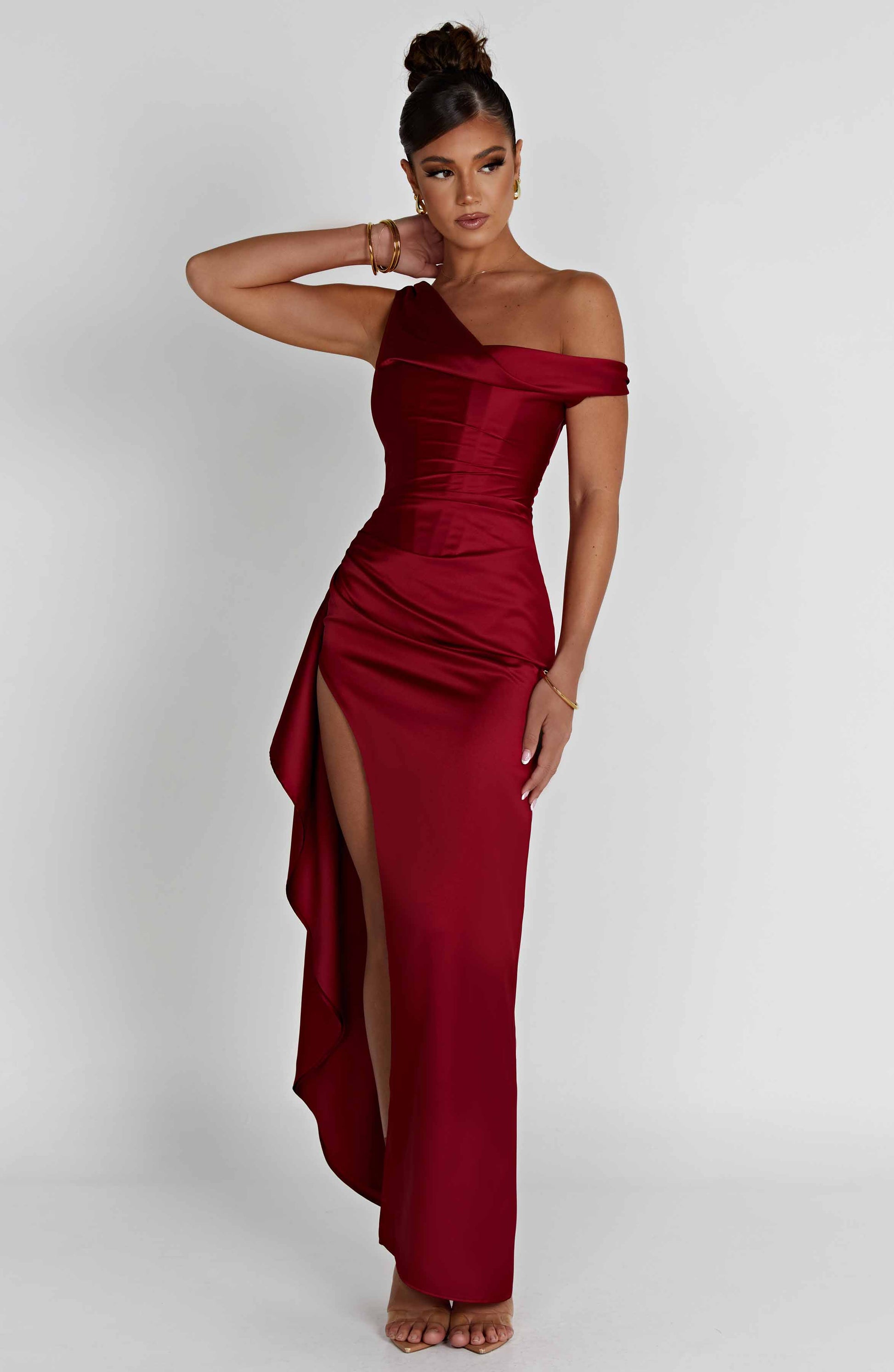 Juliette Maxi Dress - Wine - Sassygrove