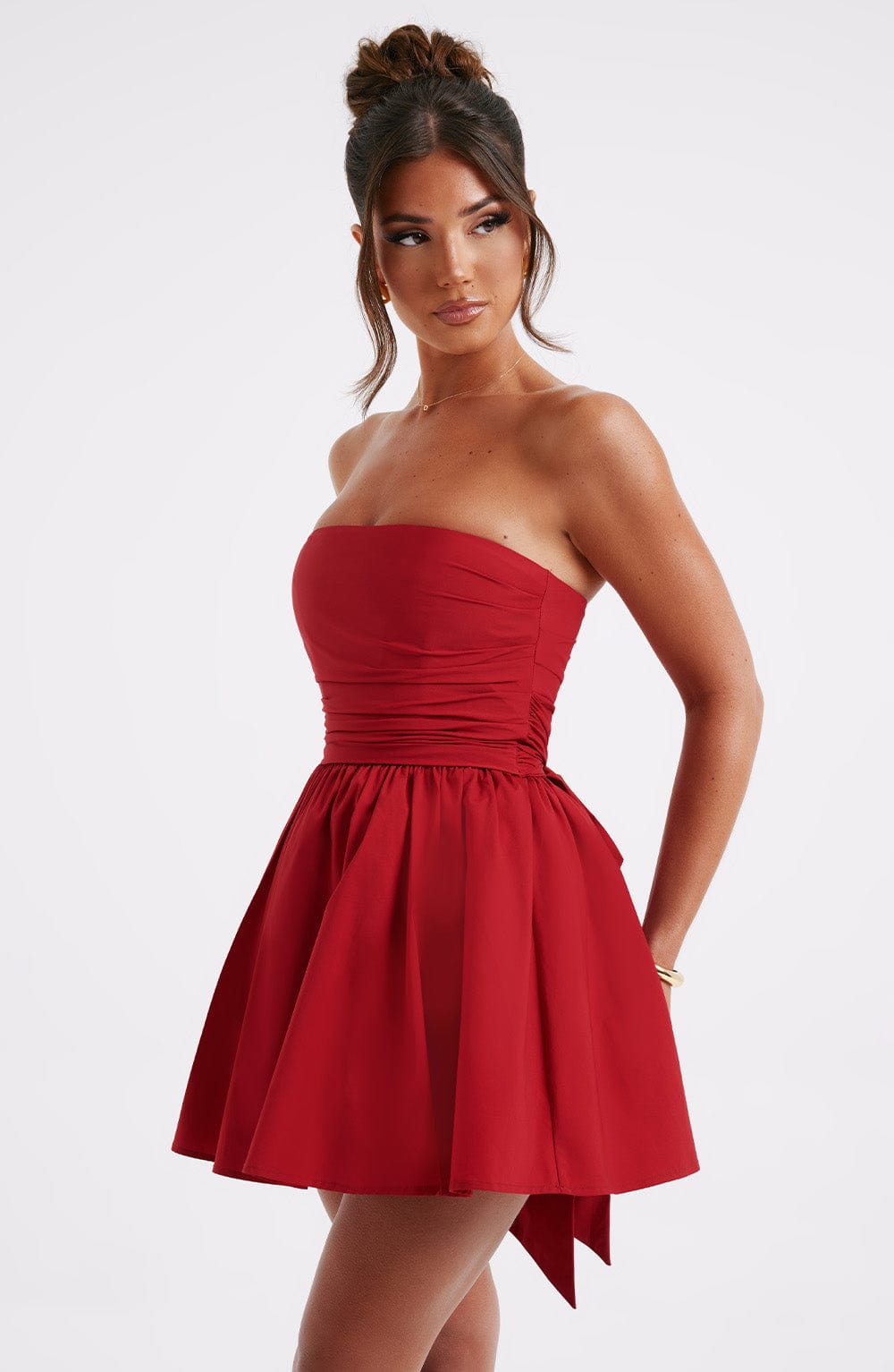 Melinda Mini Dress - Red - Sassygrove