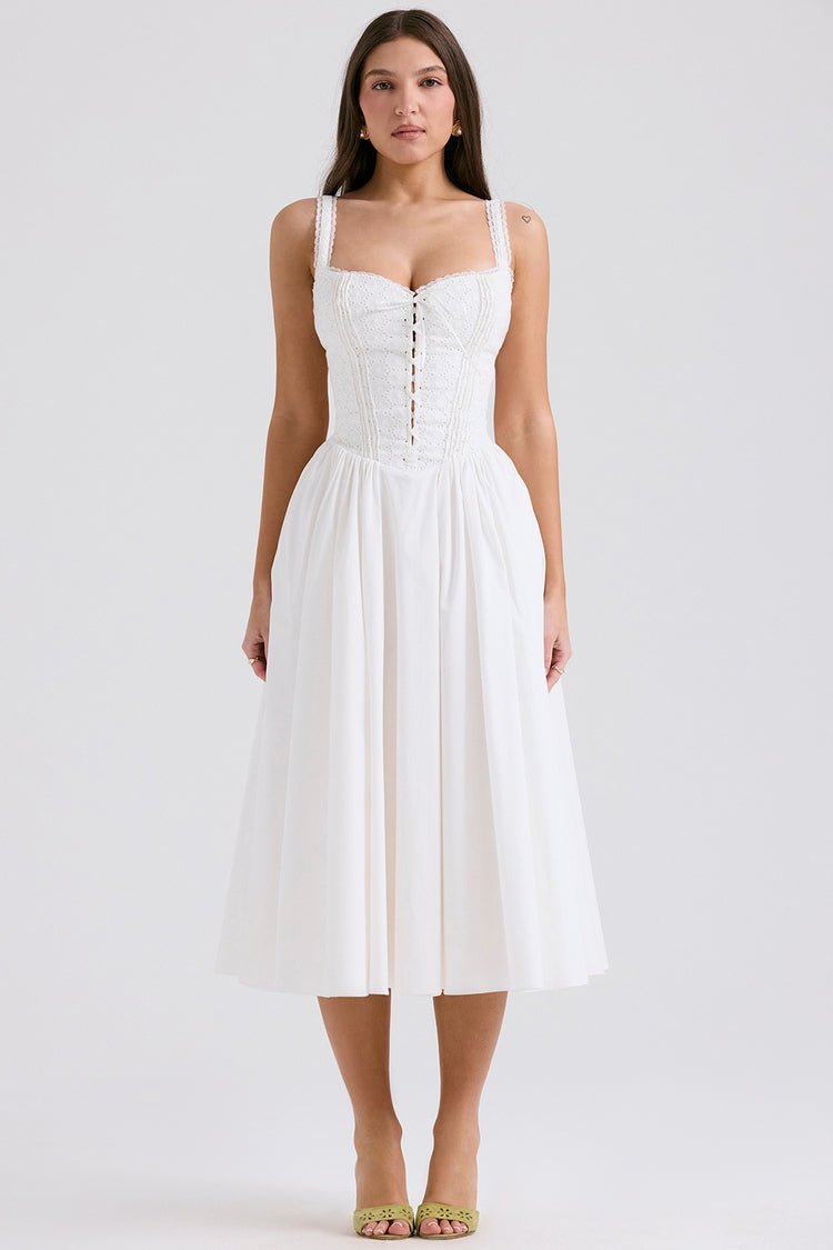 Mila Midi Dress - Ivory