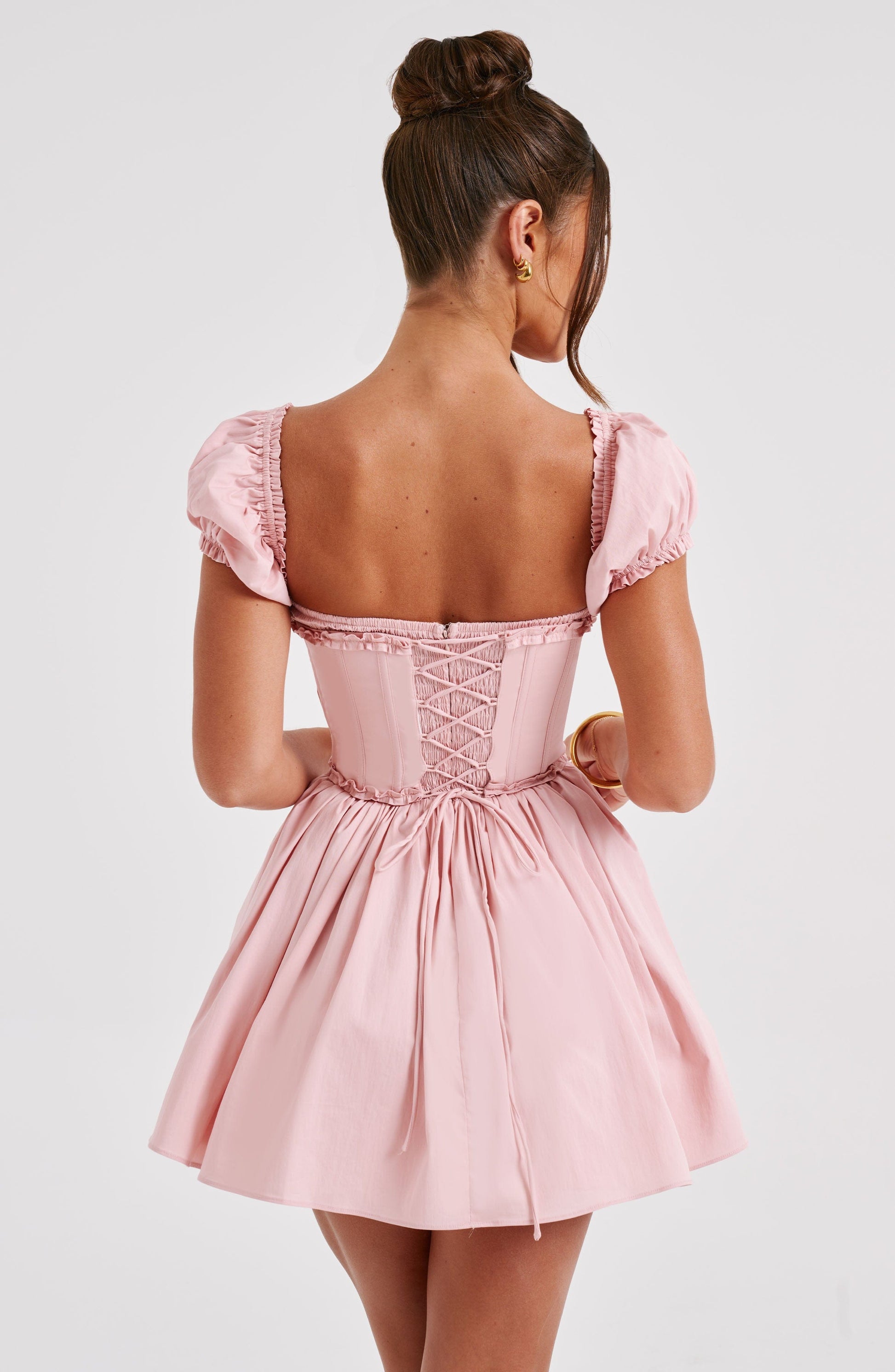 Phoebe Mini Dress - Blush - Sassygrove