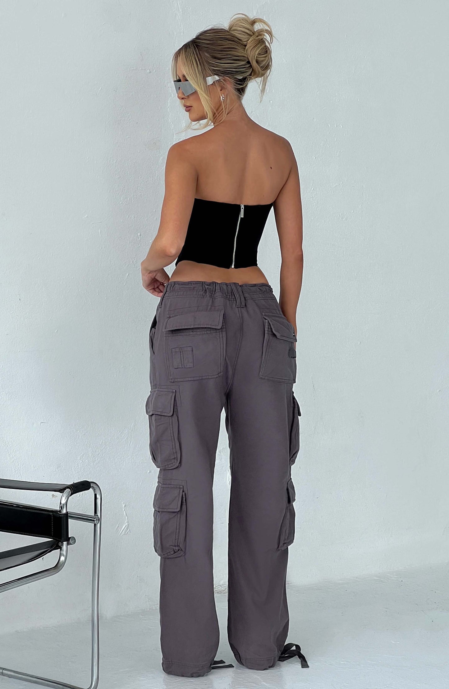 Tinashe Cargo Pants - Charcoal - Sassygrove