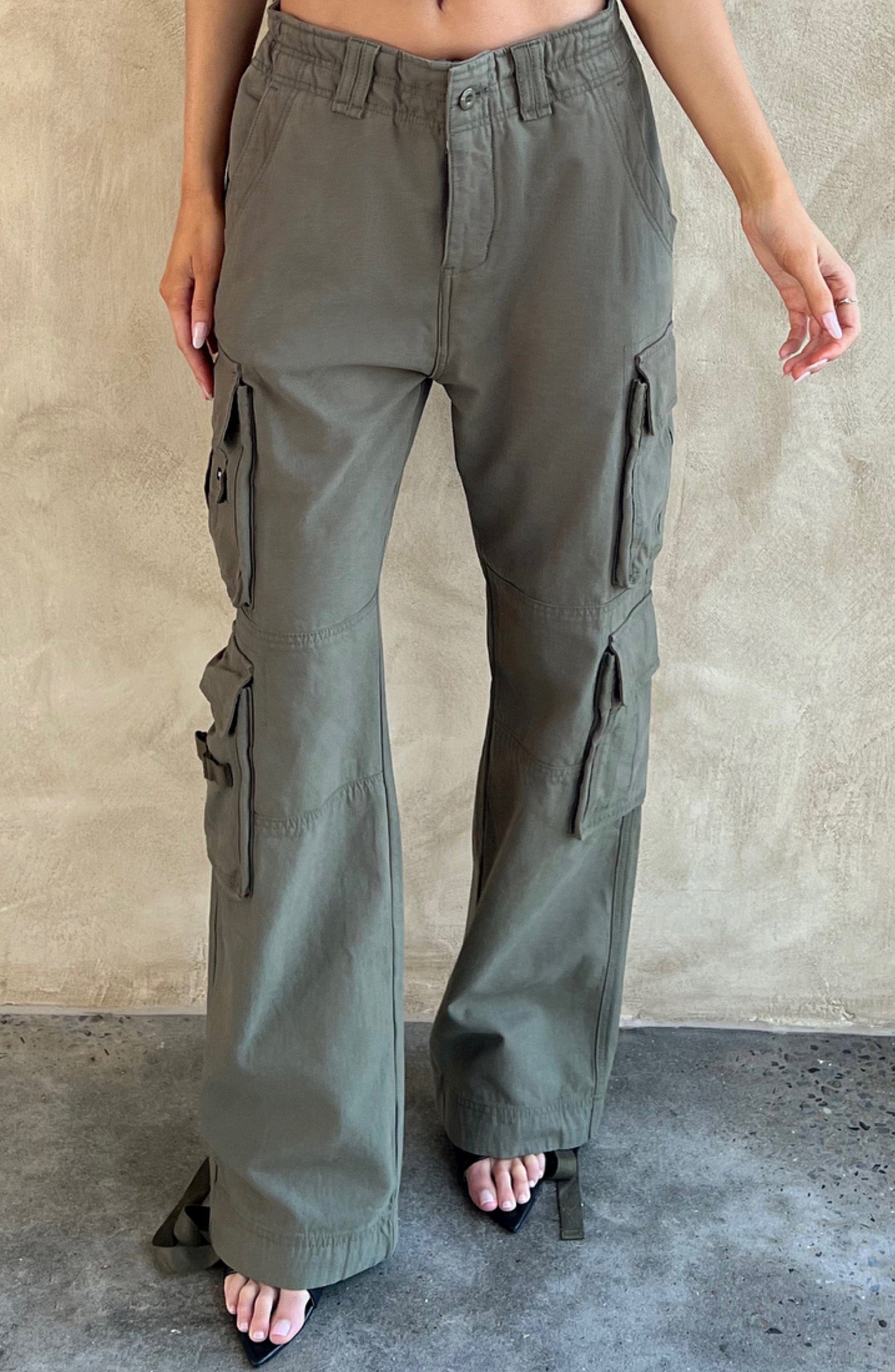 Tinashe Cargo Pants - Khaki - Sassygrove