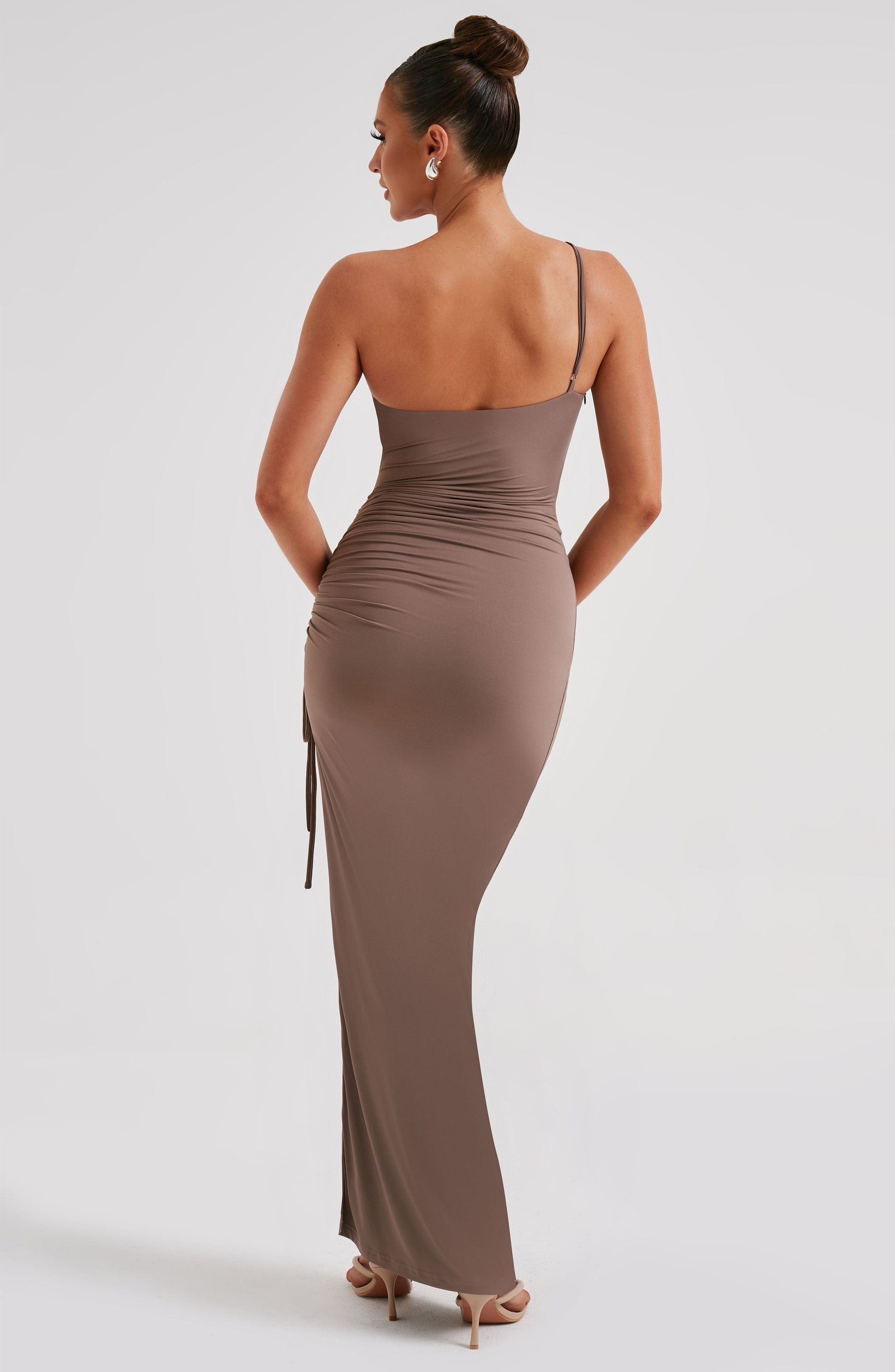 Zahara Maxi Dress - Chocolate - Sassygrove